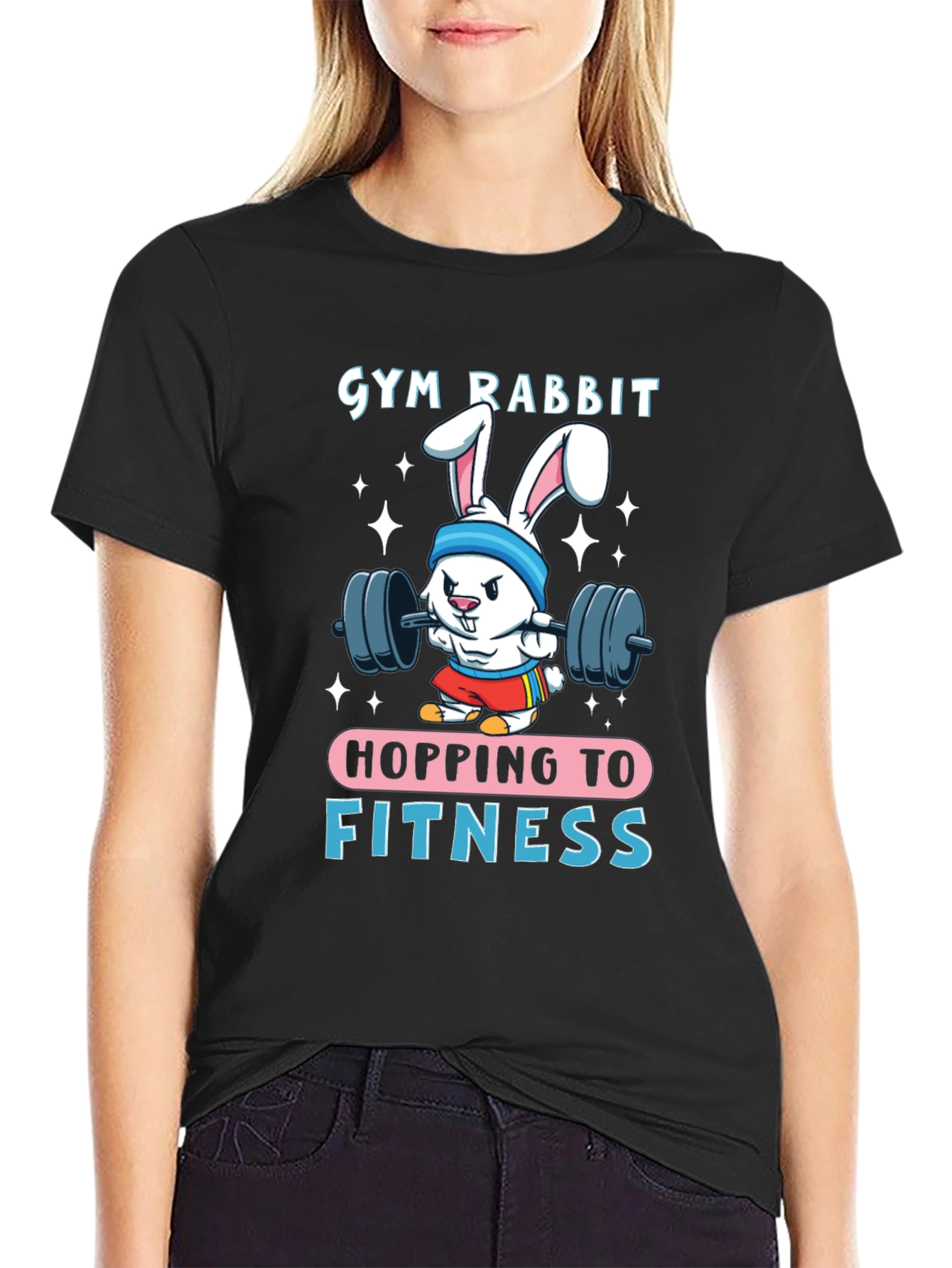 Gym Rabbit Fitness T-Shirt - Hopping to Greatness!