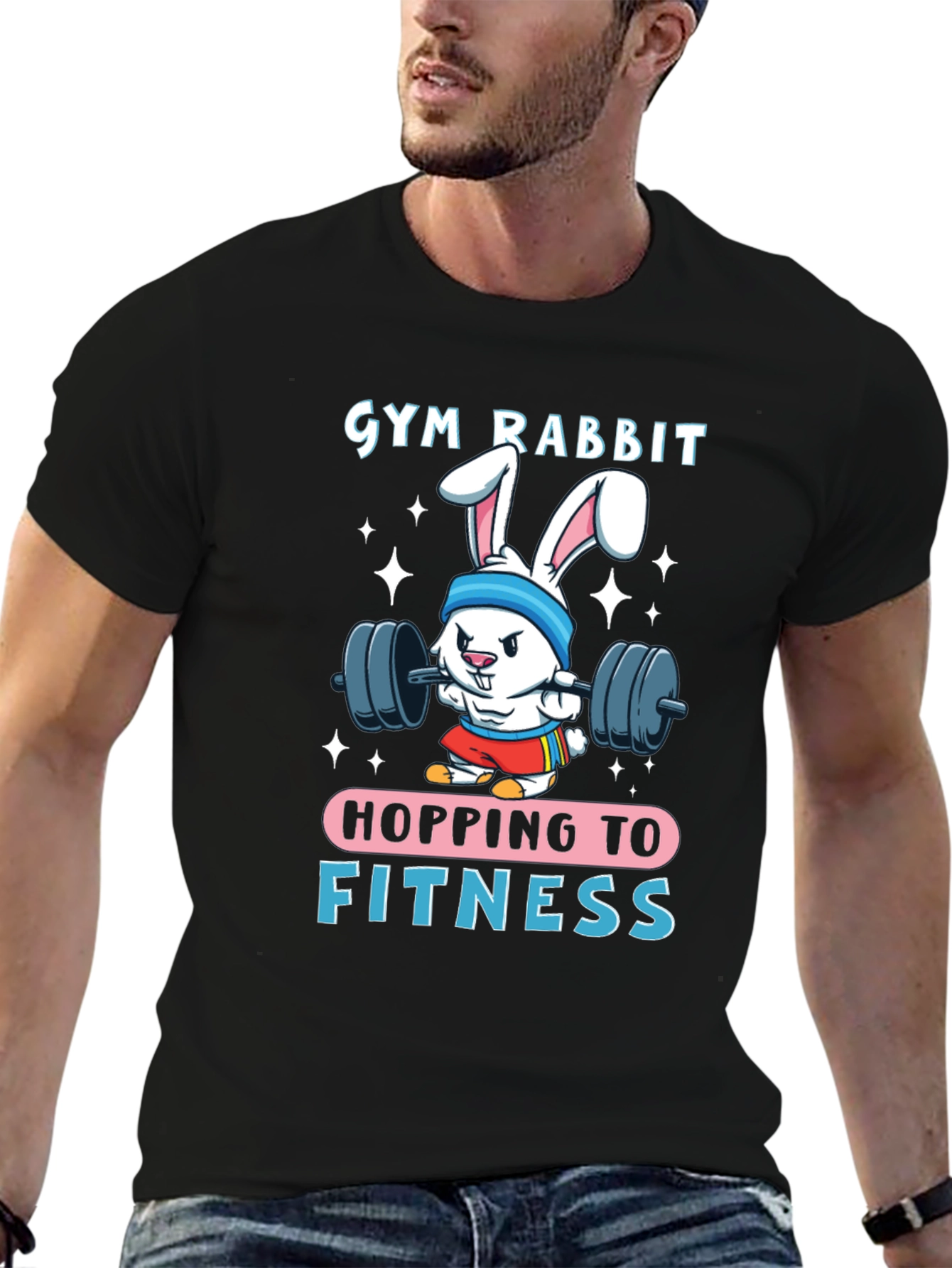 Gym Rabbit Fitness T-Shirt - Hopping to Greatness!