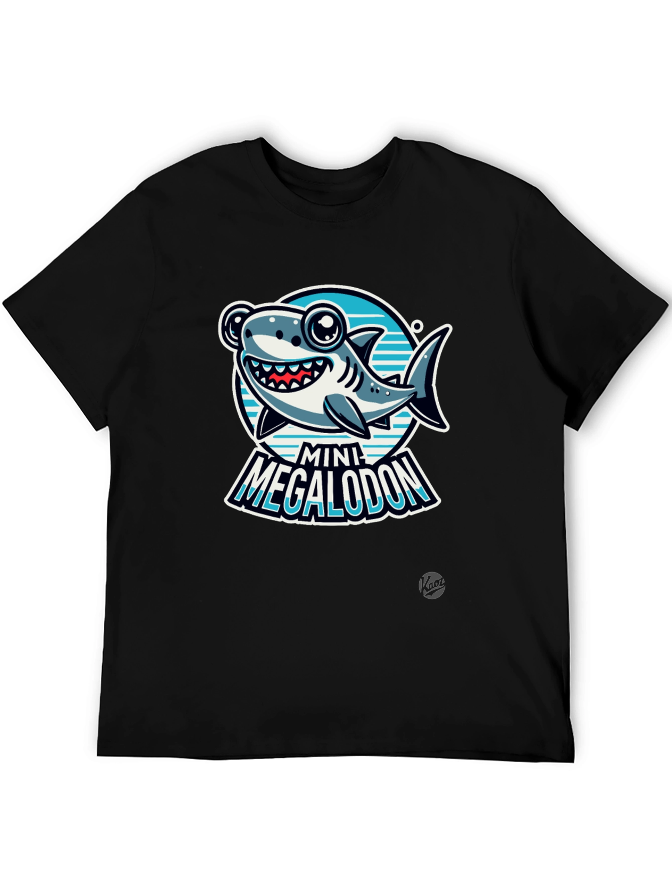 Mini Megalodon Graphic Black T-Shirt