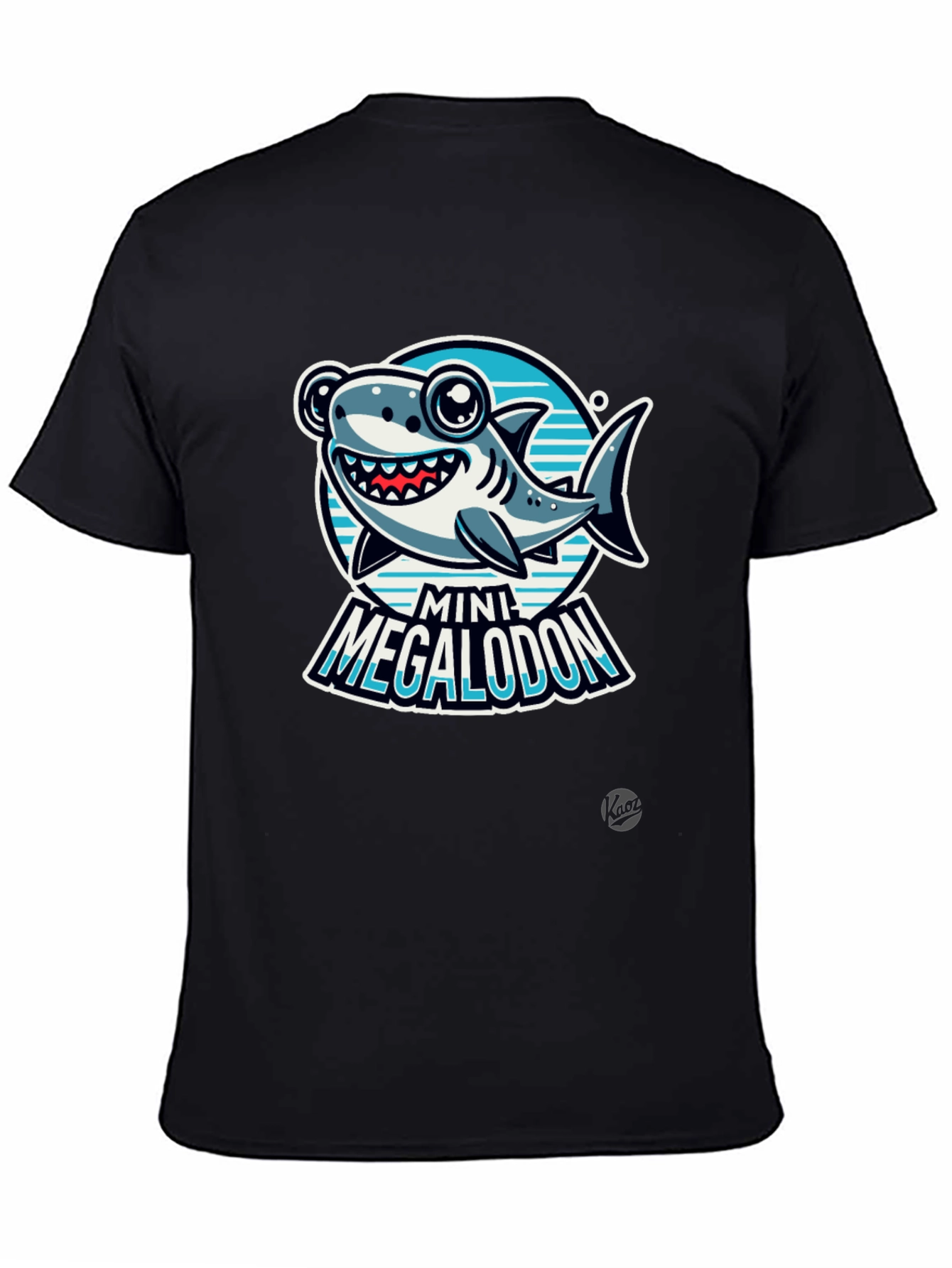 Mini Megalodon Graphic Black T-Shirt