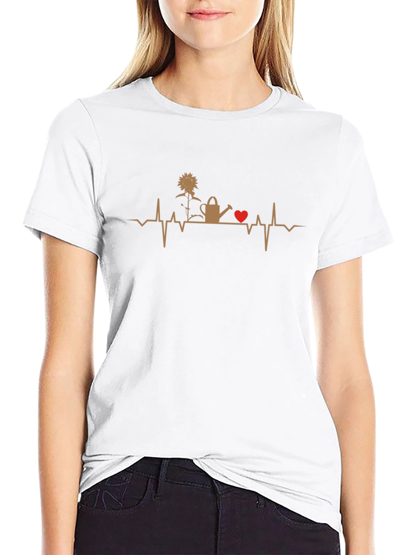 Gardening Heartbeat T-Shirt - Gardener Gift
