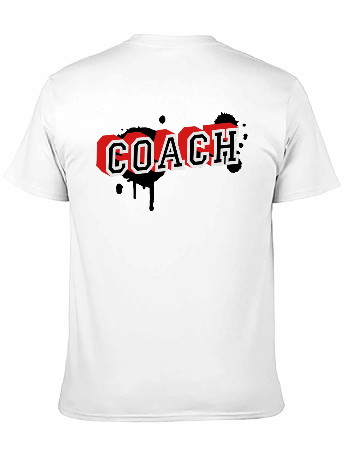 Coach Graphic T-Shirt - Black Cotton Tee