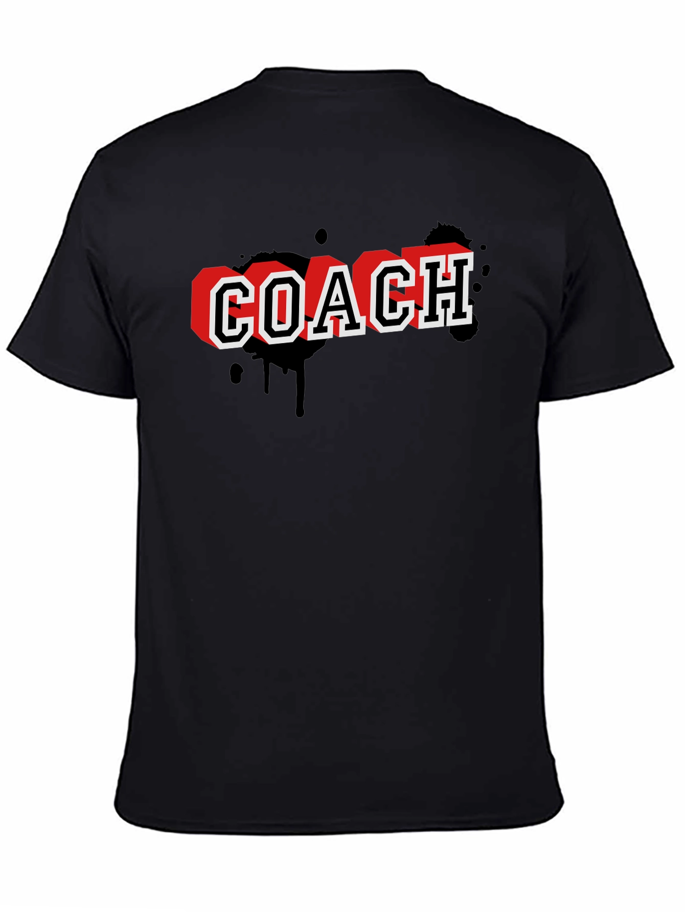 Coach Graphic T-Shirt - Black Cotton Tee