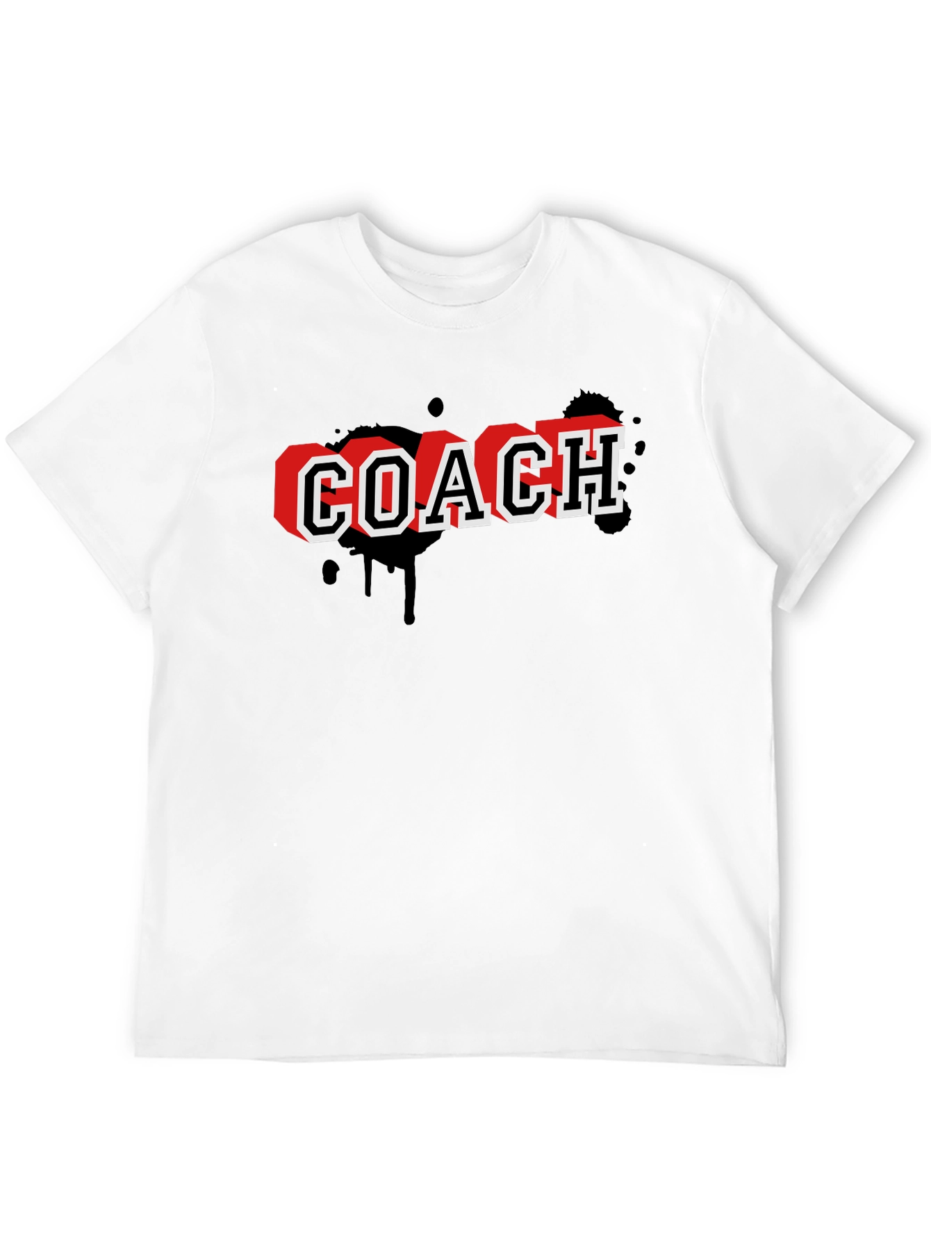 Coach Graphic T-Shirt - Black Cotton Tee