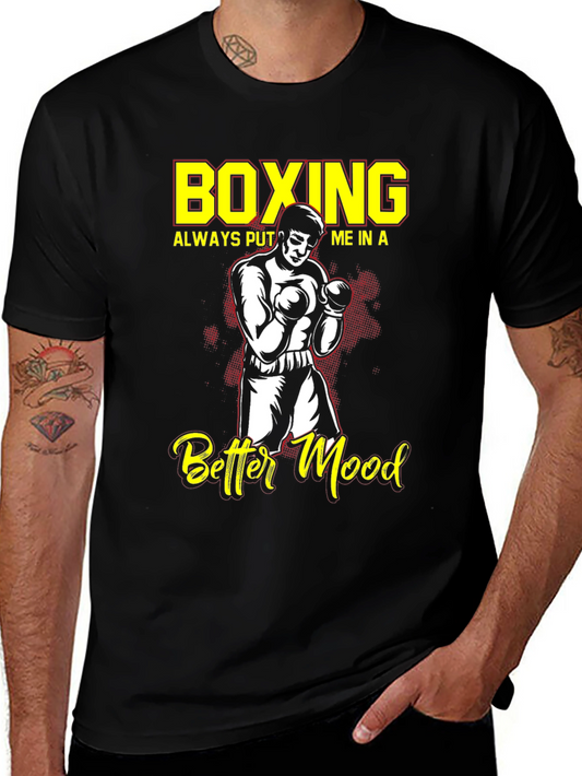 Boxing Better Mood T-Shirt Boxer Graphic Tee