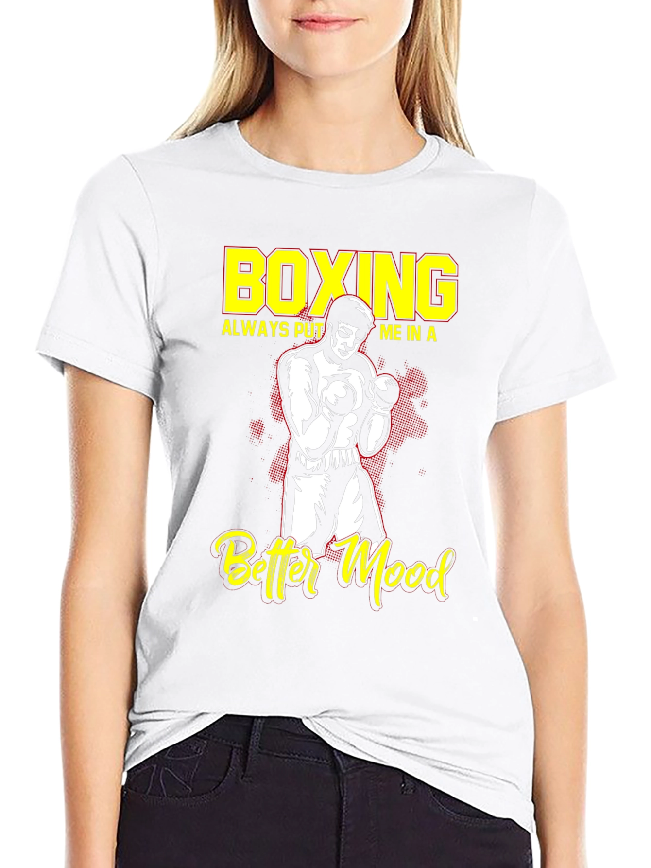 Boxing Better Mood T-Shirt Boxer Graphic Tee