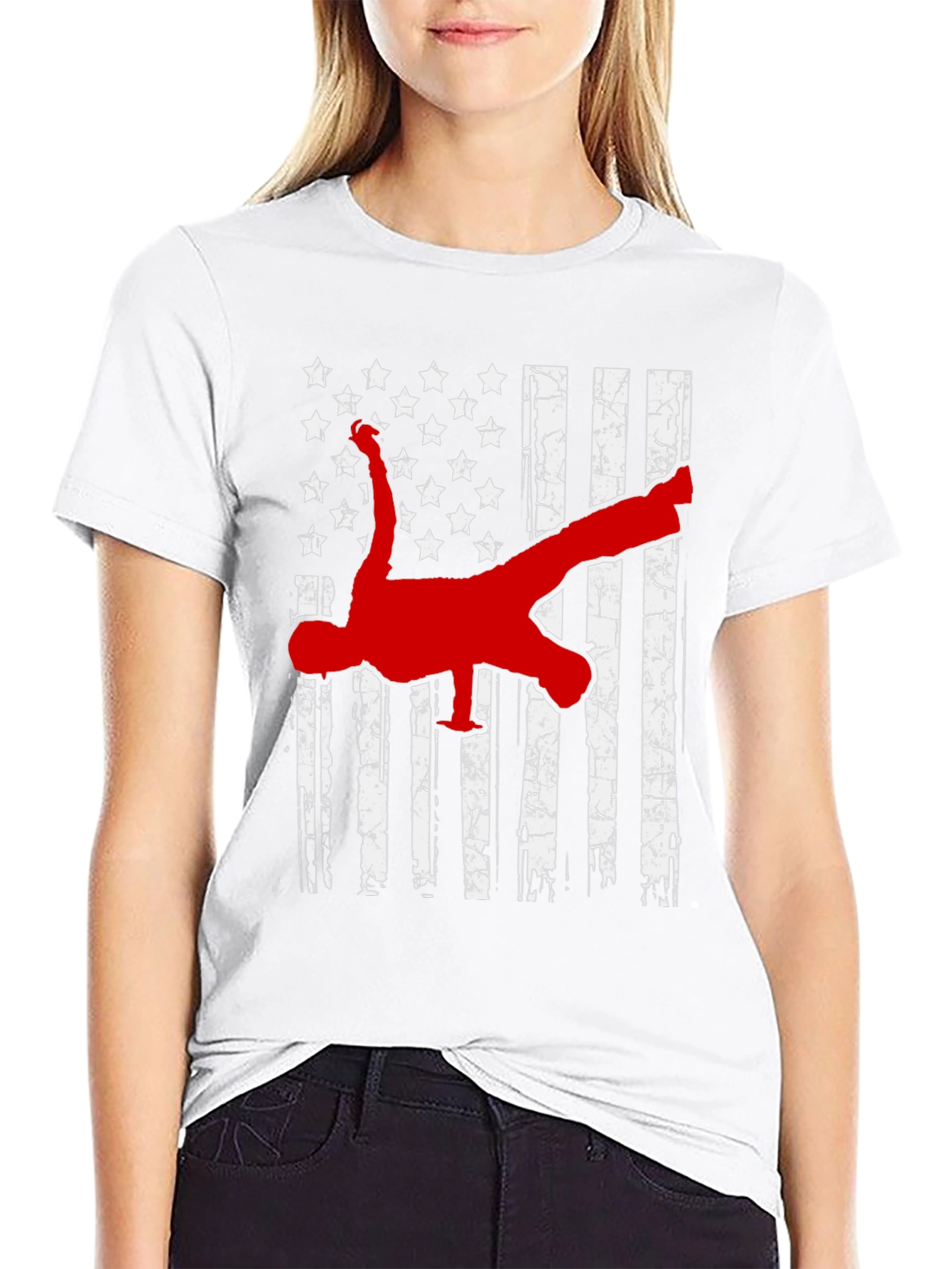 American Flag Breakdance T-Shirt