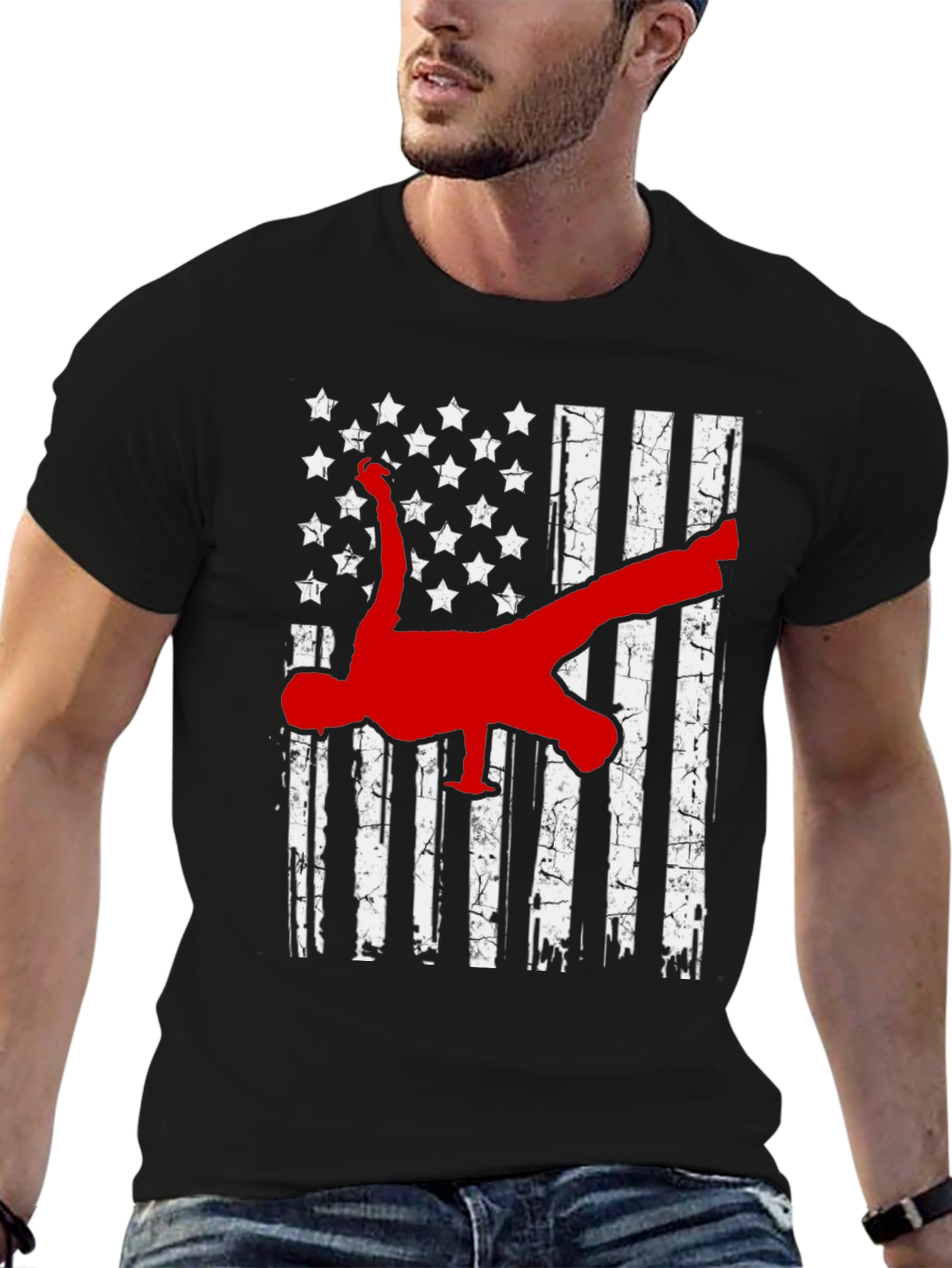 American Flag Breakdance T-Shirt