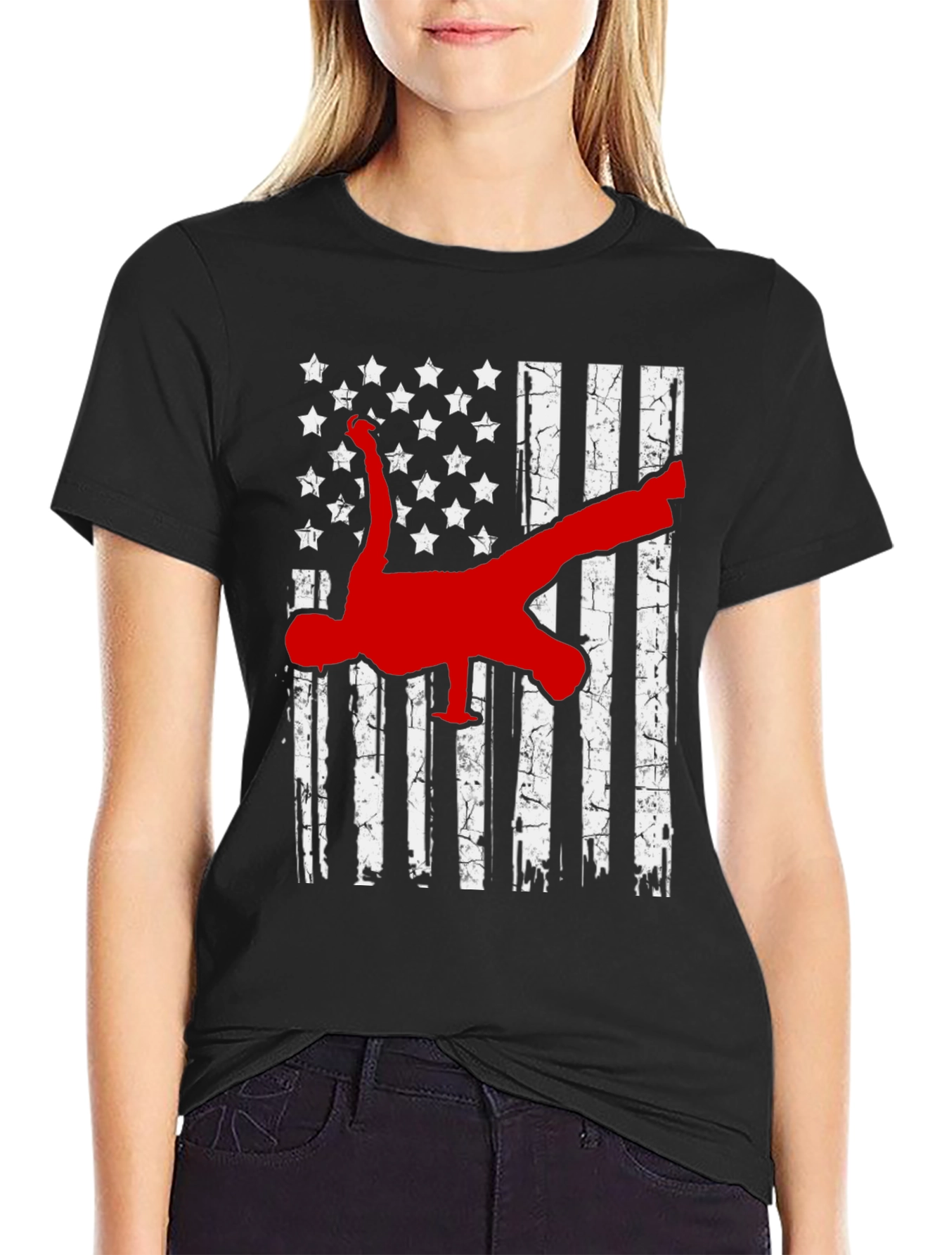 American Flag Breakdance T-Shirt