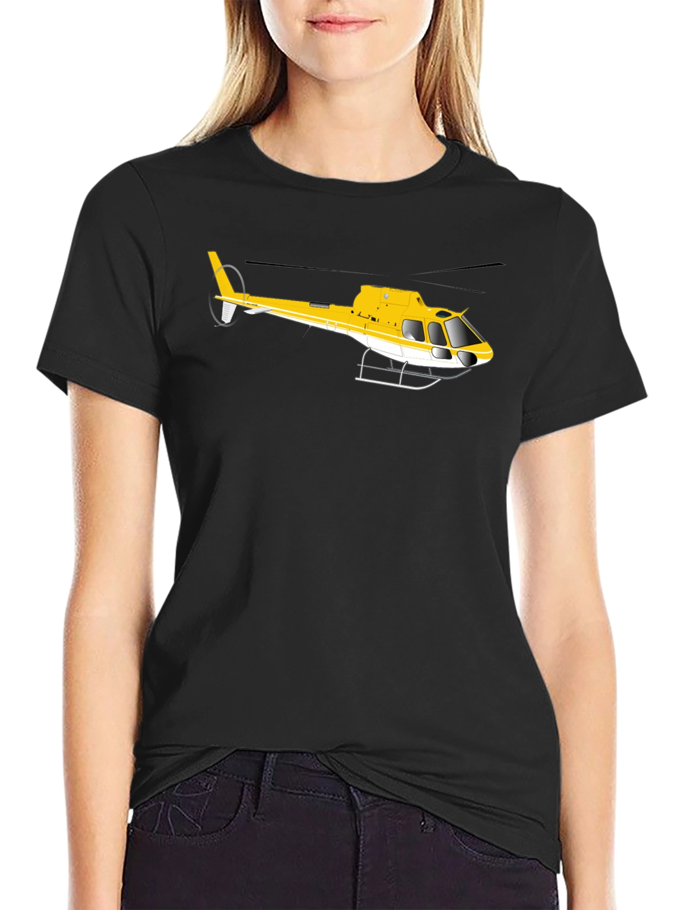 Helicopter Graphic Tee - Aviation Enthusiast Shirt