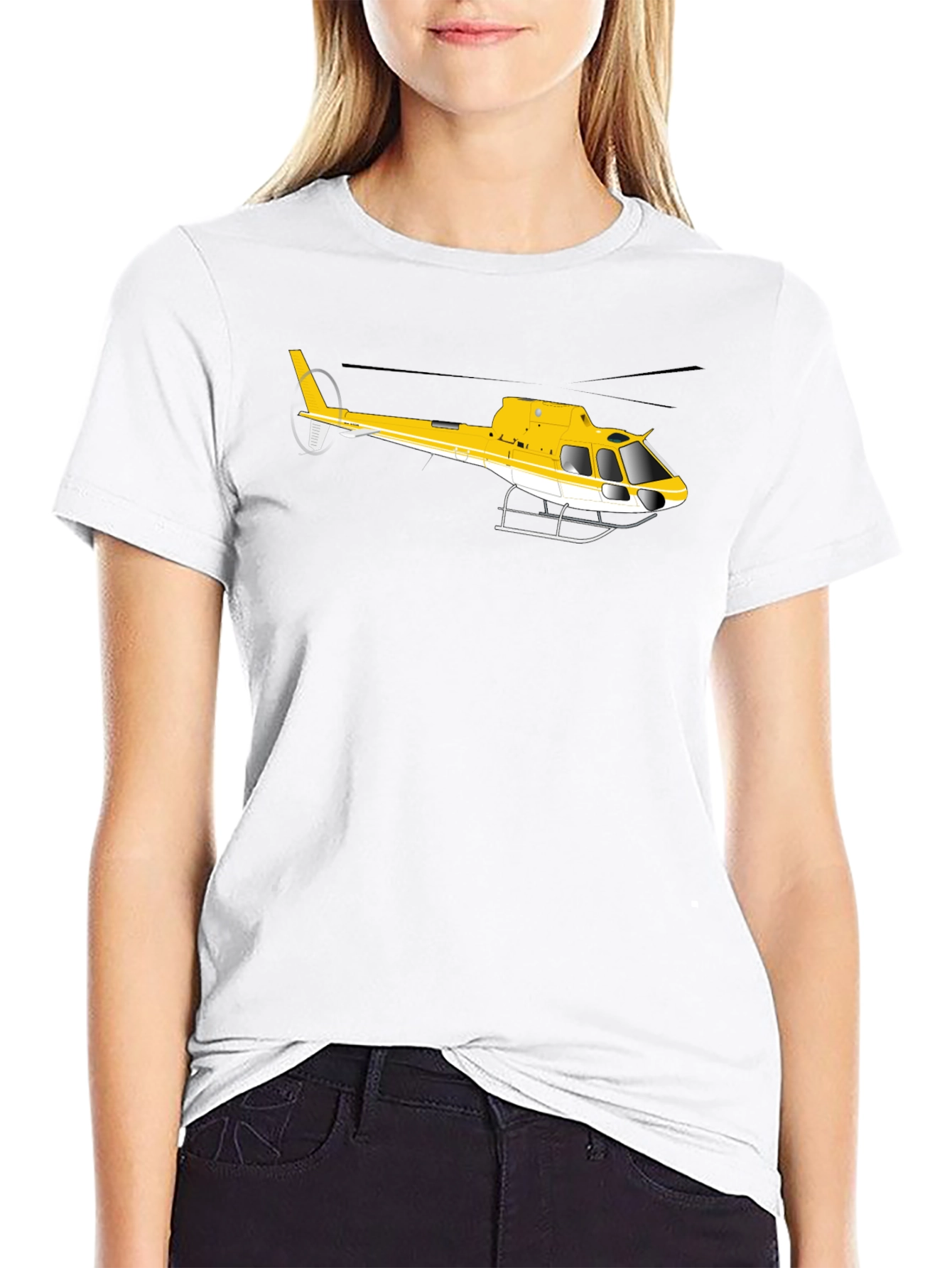 Helicopter Graphic Tee - Aviation Enthusiast Shirt