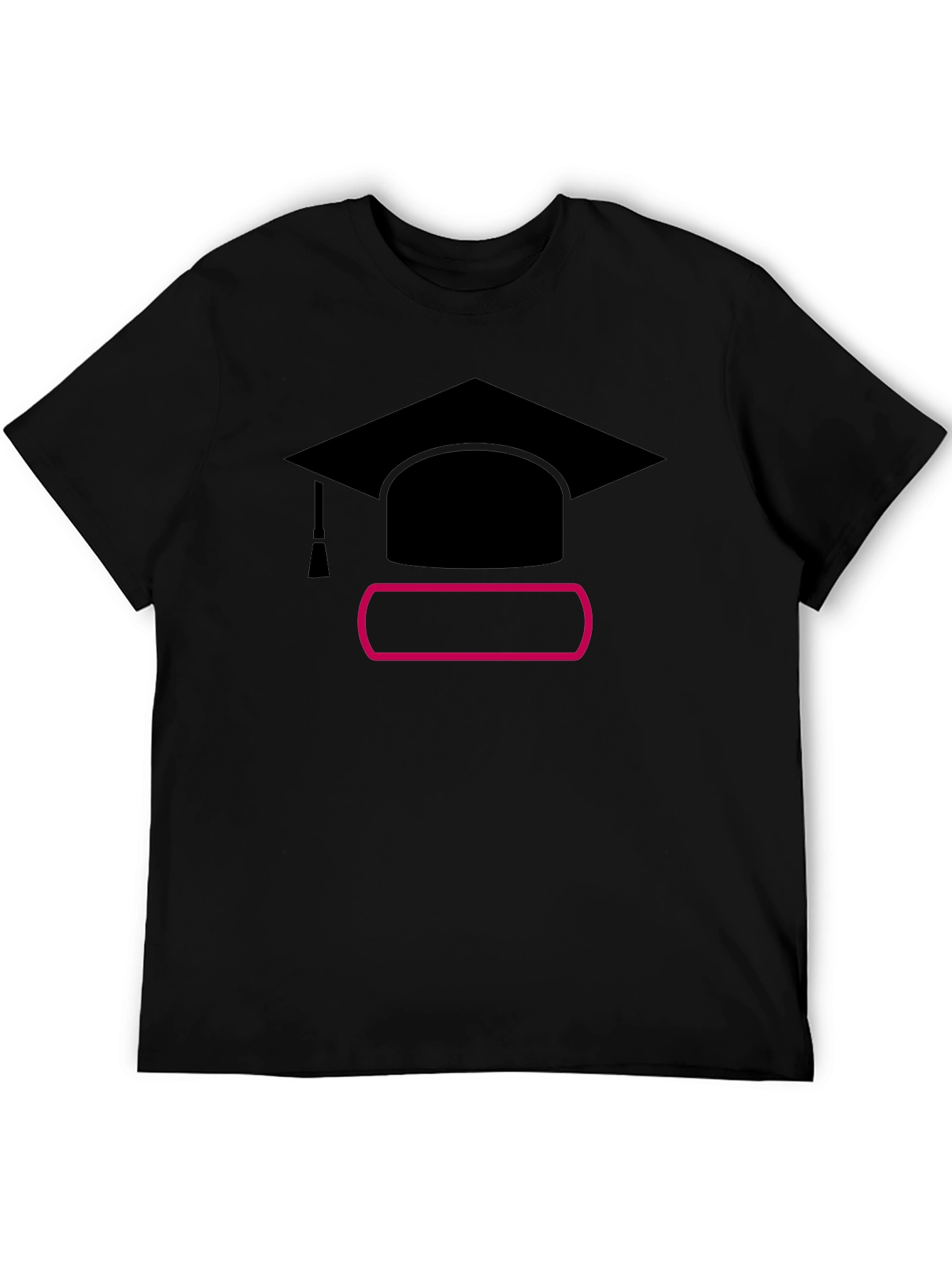 Graduation Cap Graphic T-Shirt - Unisex Black Tee