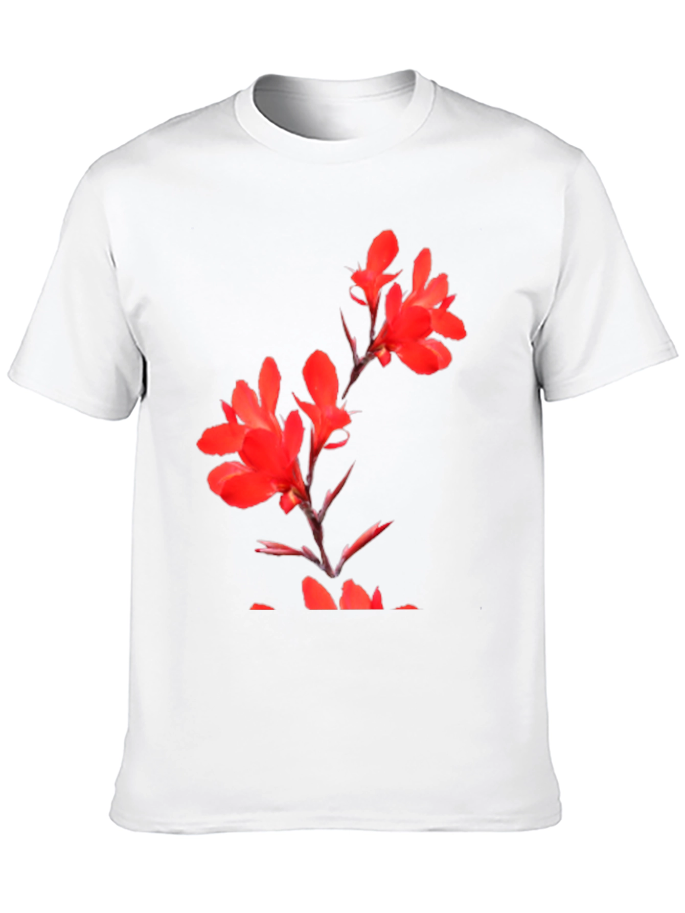Floral Print Black T-Shirt