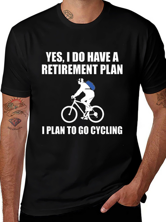 Cycling Retirement Plan Graphic T-Shirt