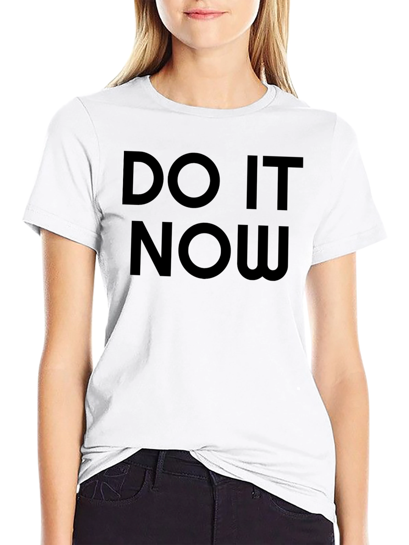 Do It Now Black Graphic Tee