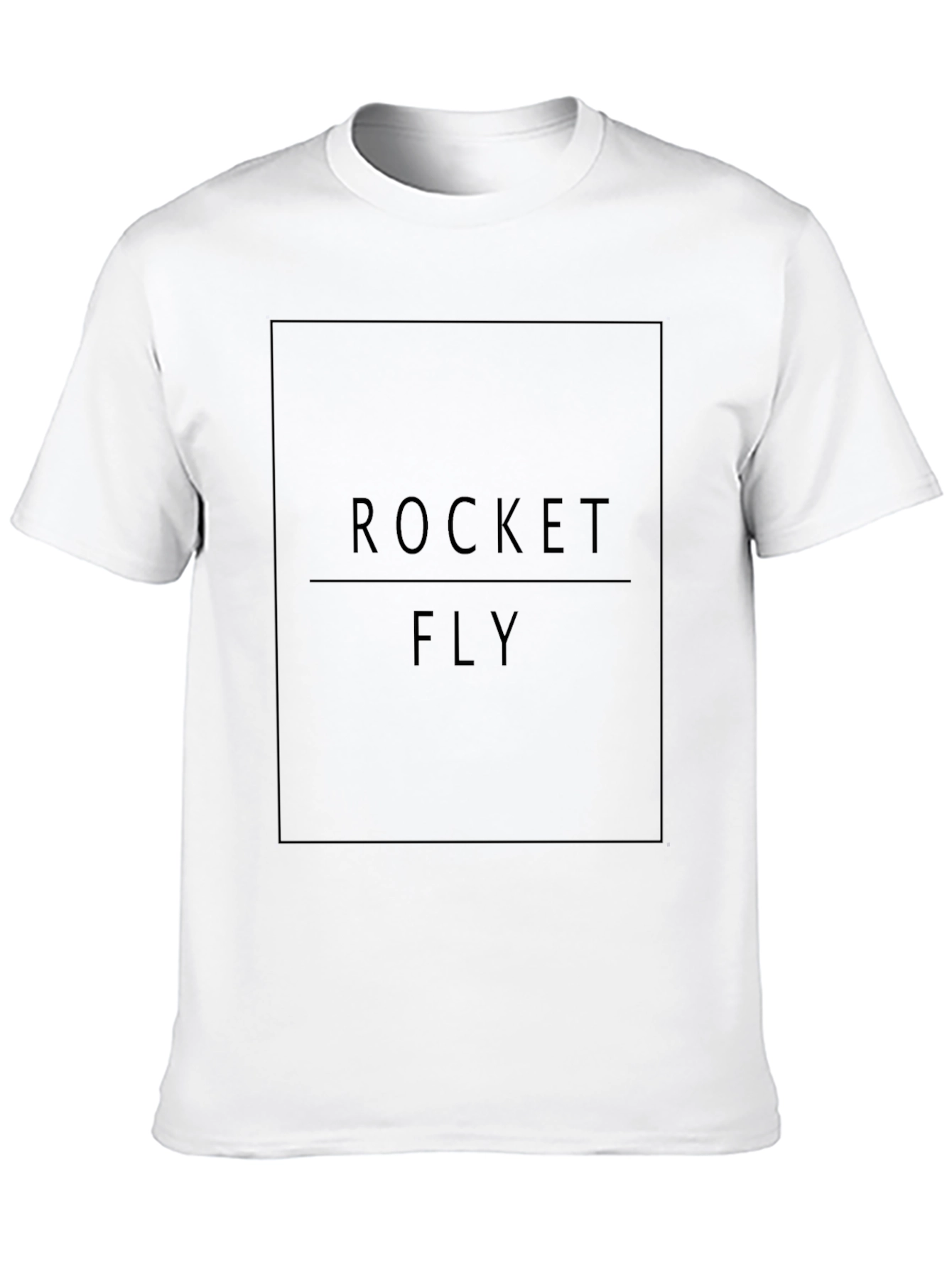 Rocket Fly Graphic Black T-Shirt