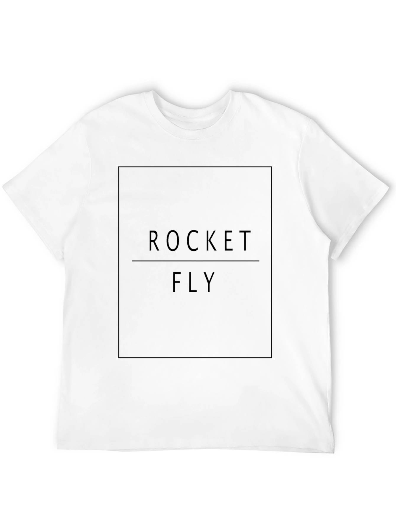 Rocket Fly Graphic Black T-Shirt