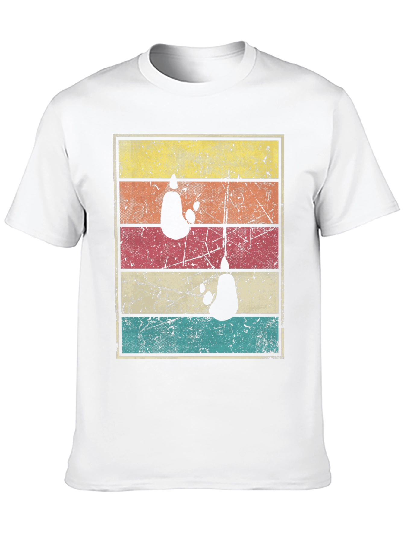 Retro Panda Bear T-Shirt - Distressed Graphic Tee