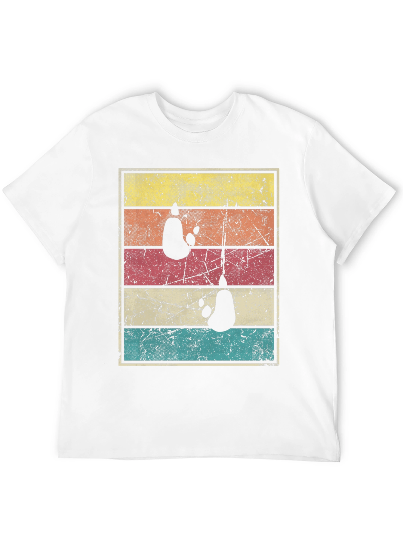 Retro Panda Bear T-Shirt - Distressed Graphic Tee