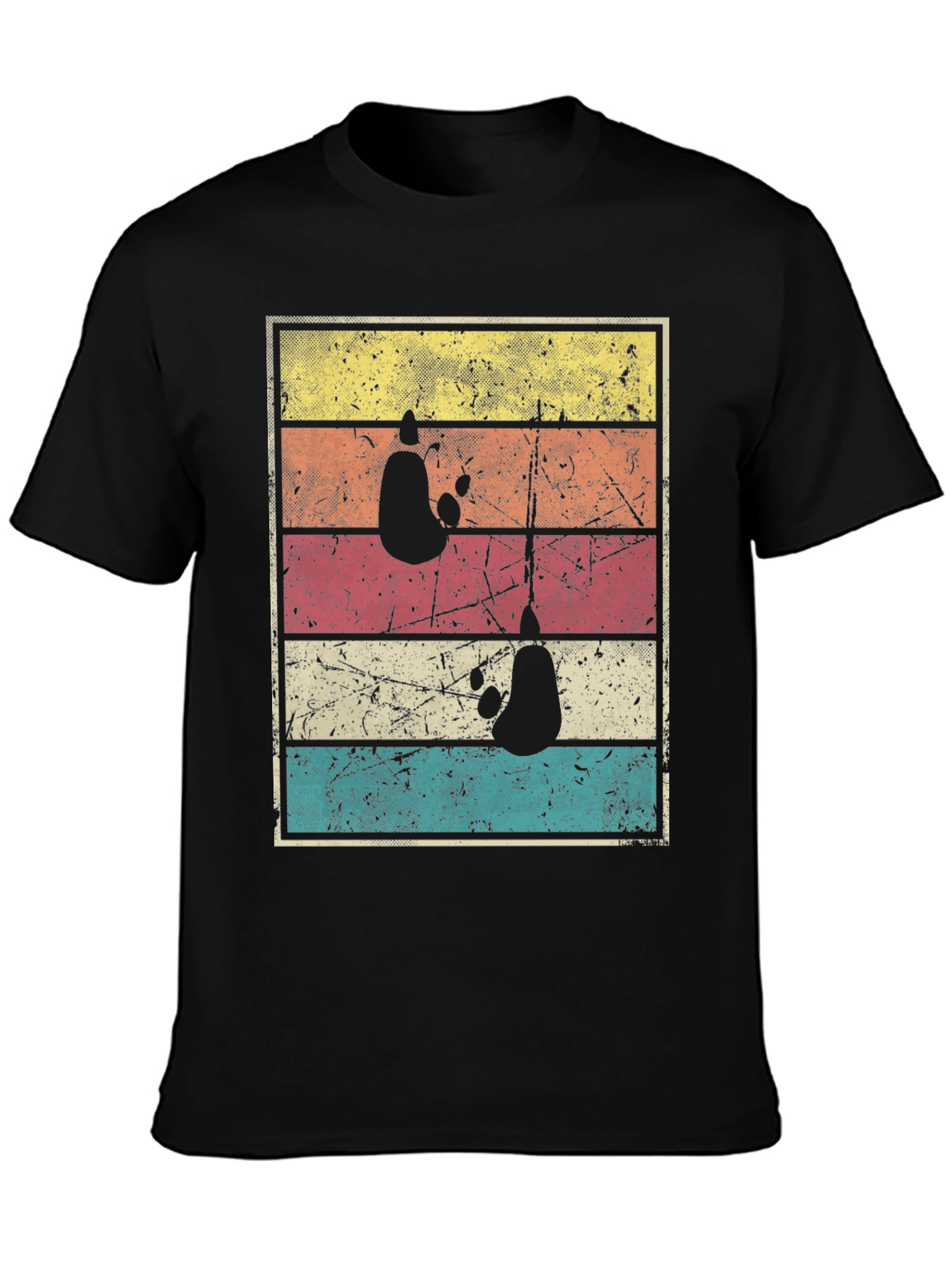Retro Panda Bear T-Shirt - Distressed Graphic Tee