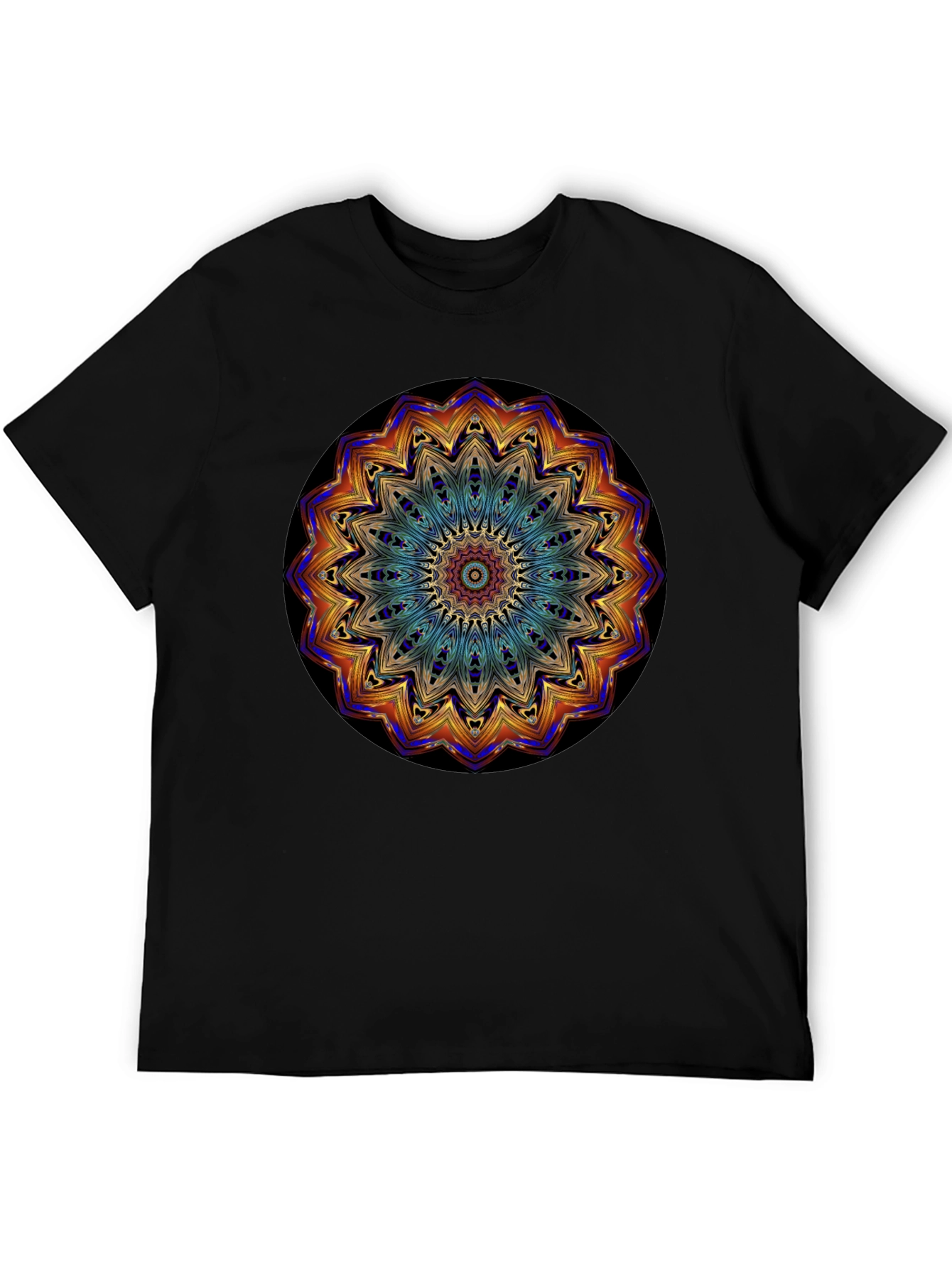 Mandala Art Black T-Shirt