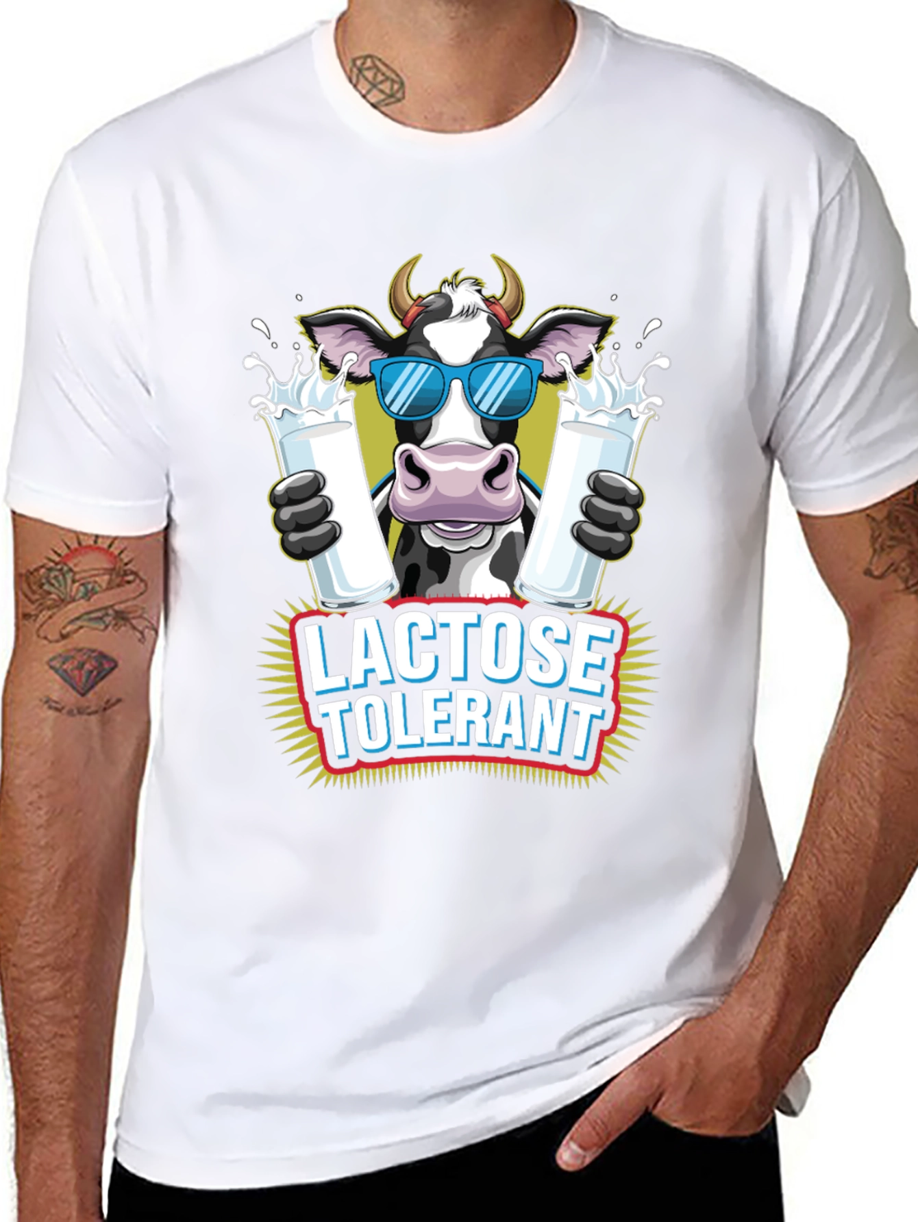 Lactose Tolerant Cow Graphic Tee
