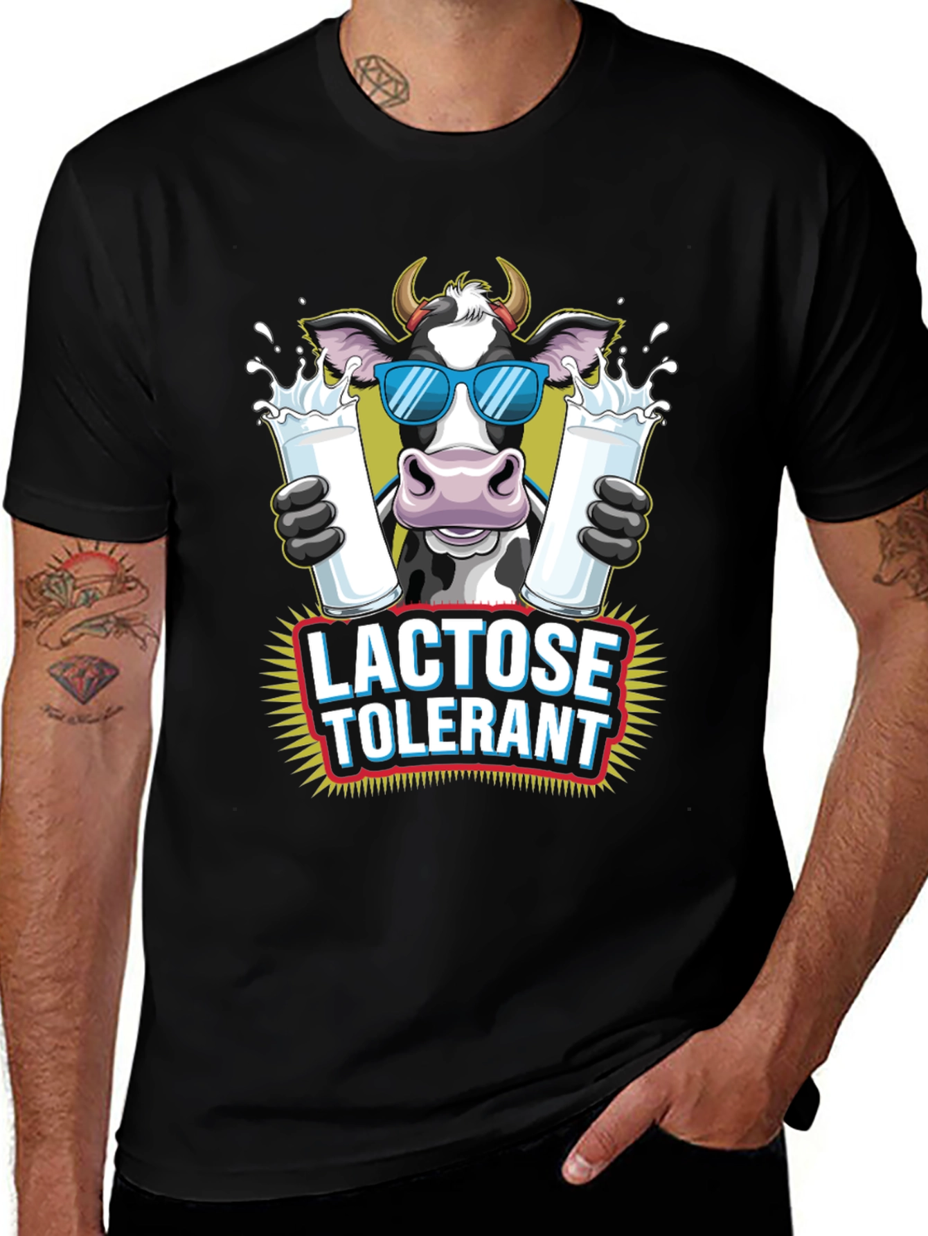 Lactose Tolerant Cow Graphic Tee