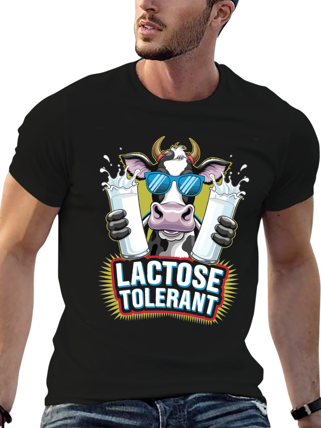 Lactose Tolerant Cow Graphic Tee
