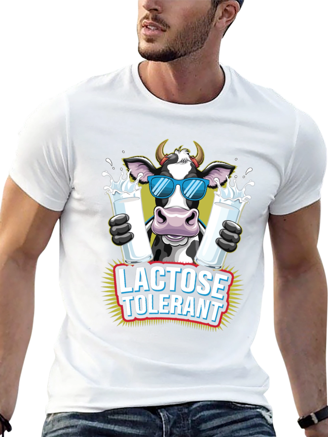 Lactose Tolerant Cow Graphic Tee