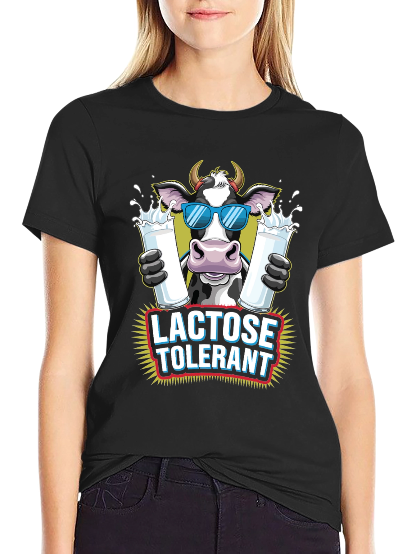 Lactose Tolerant Cow Graphic Tee