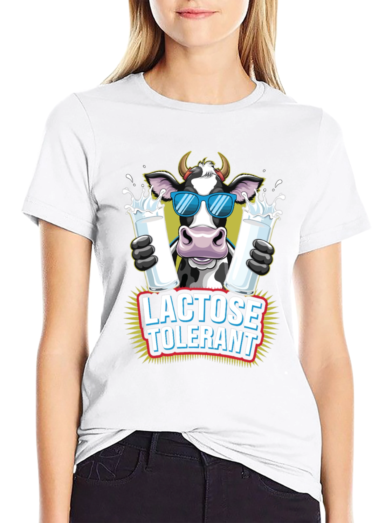 Lactose Tolerant Cow Graphic Tee