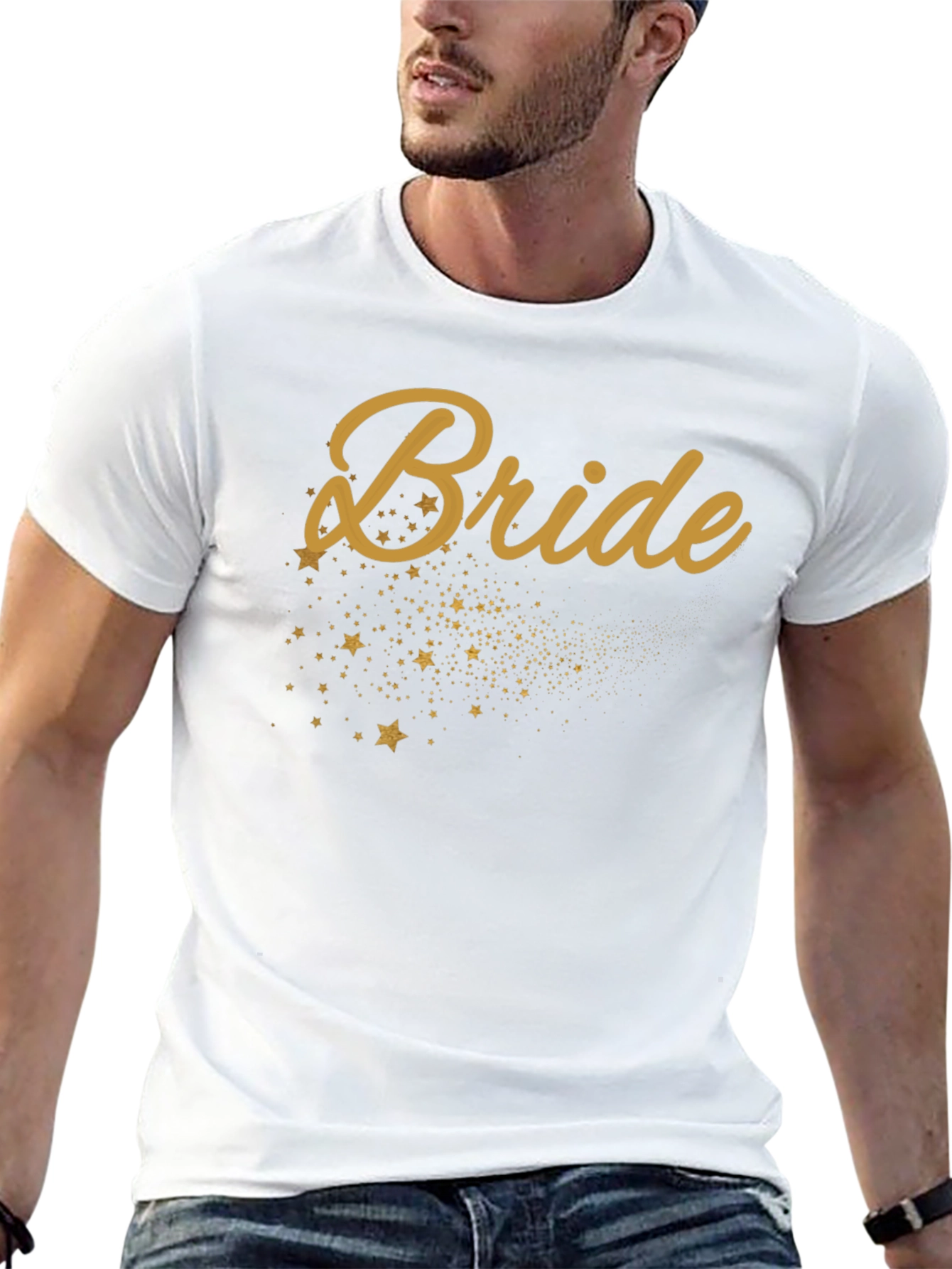 Bride T-Shirt with Star Design - Wedding Party Tee