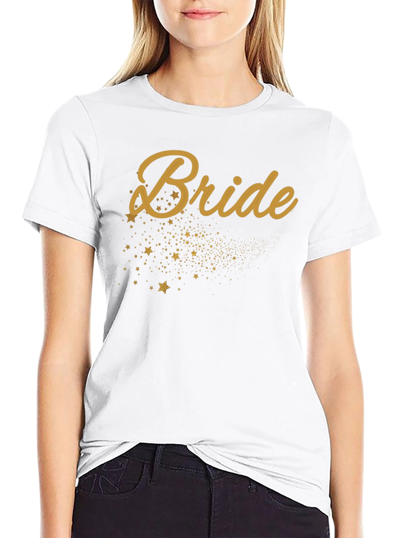 Bride T-Shirt with Star Design - Wedding Party Tee