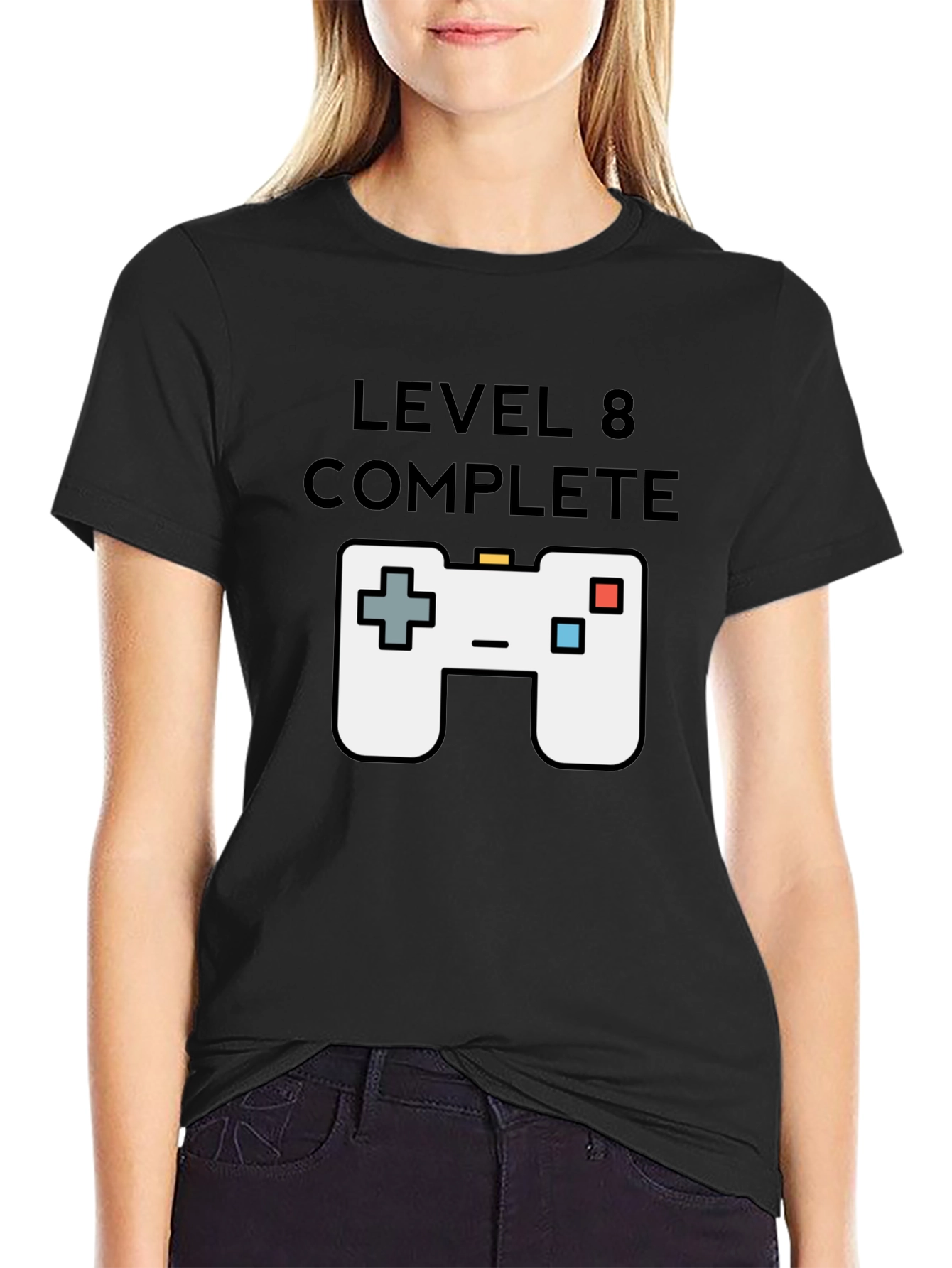 Level 8 Complete Gamer T-Shirt - Black