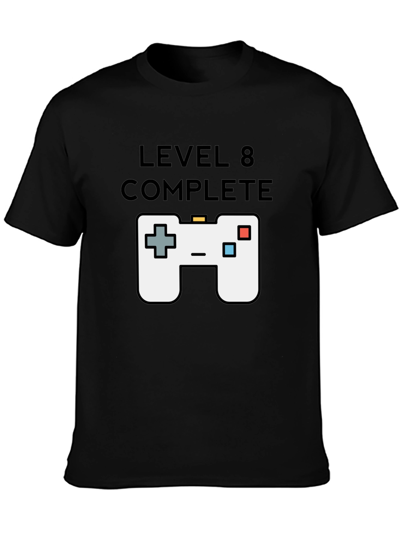 Level 8 Complete Gamer T-Shirt - Black
