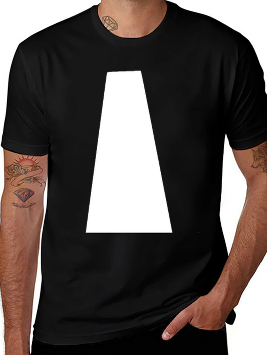 Geometric Graphic Tee - Black