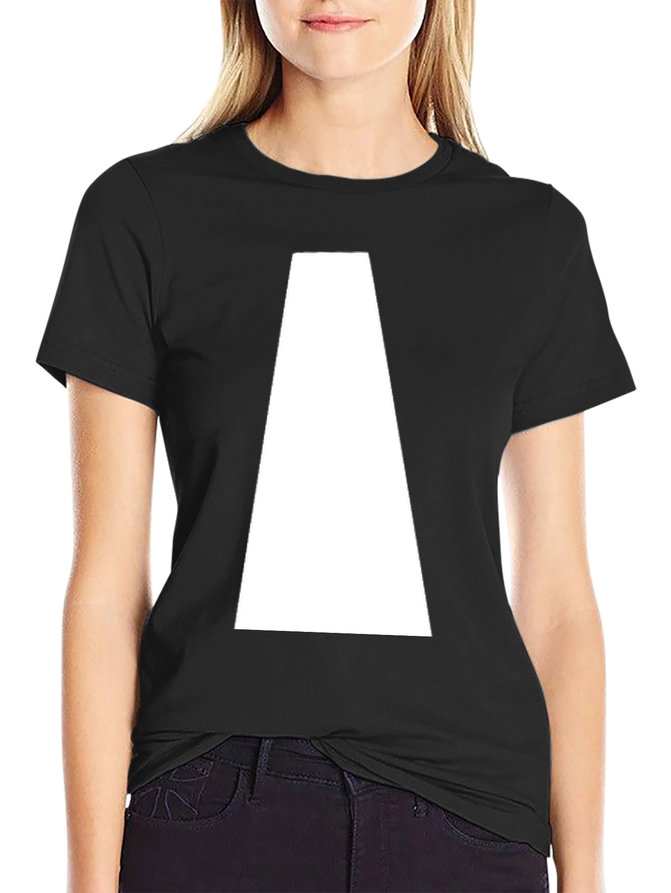 Geometric Graphic Tee - Black