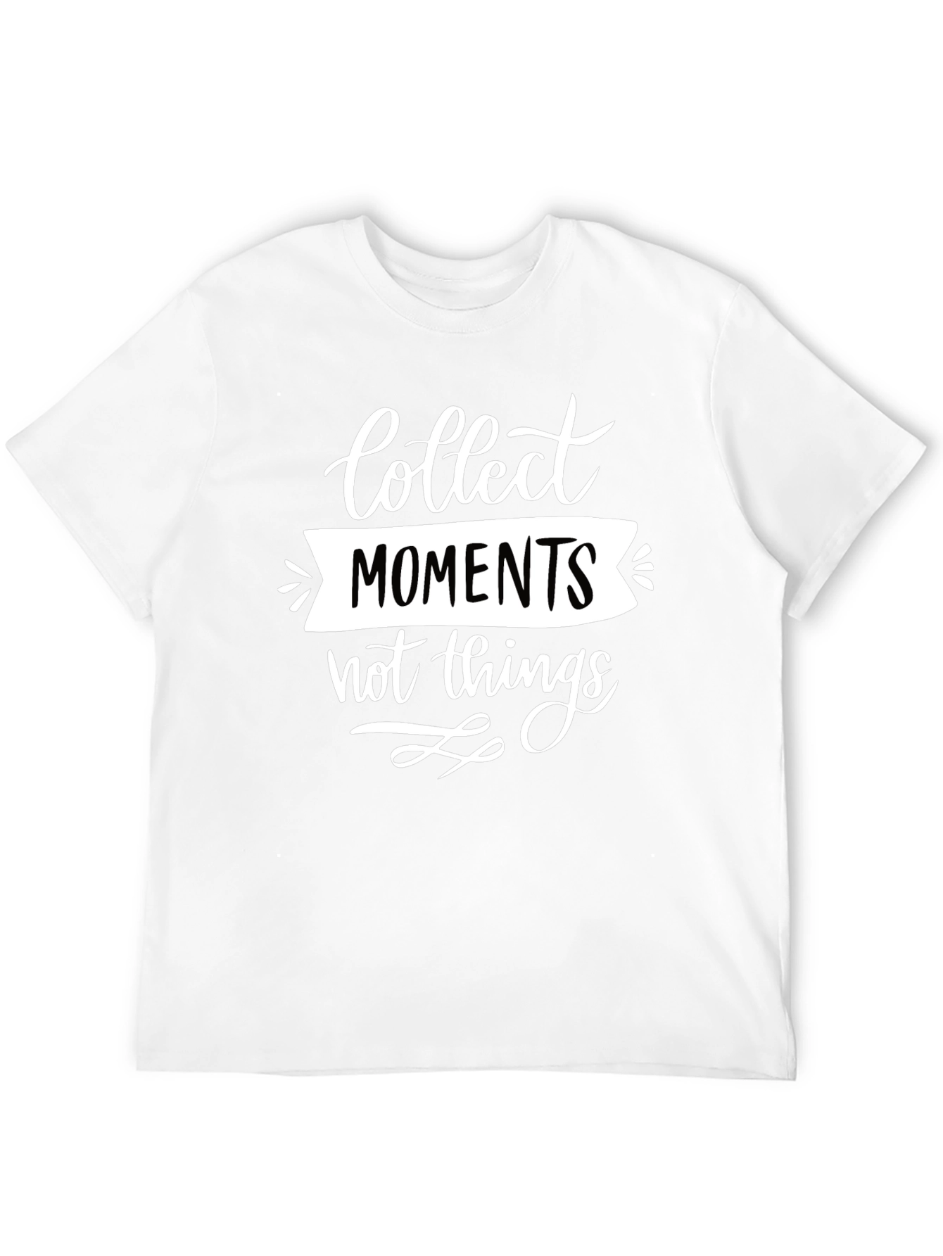 Collect Moments Graphic Tee - Black Cotton Comfort