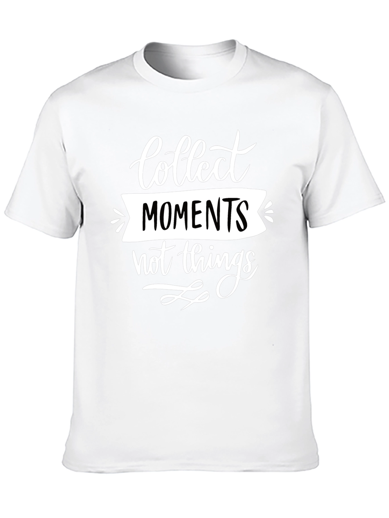 Collect Moments Graphic Tee - Black Cotton Comfort