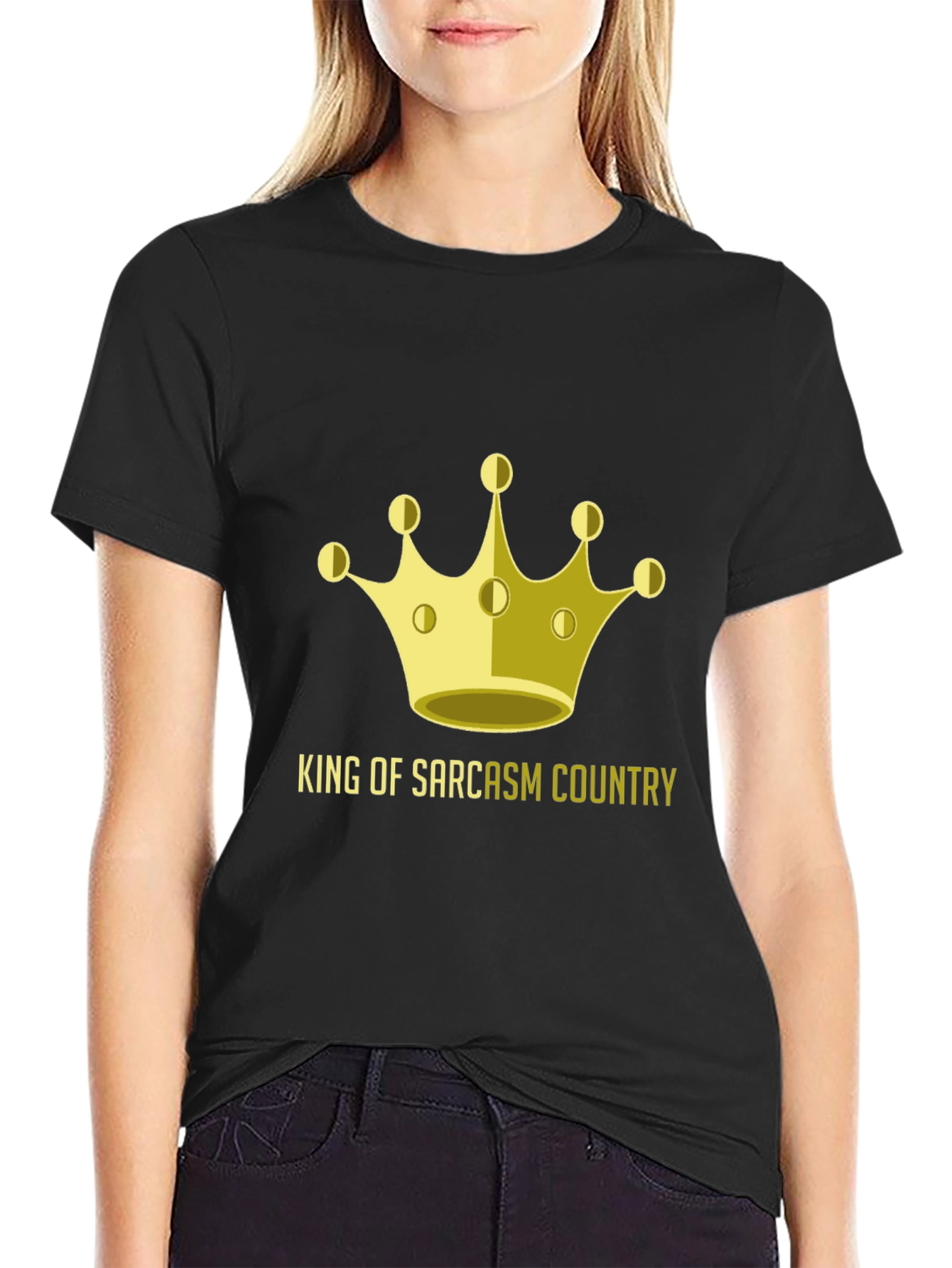 King of Sarcasm Country Graphic T-Shirt