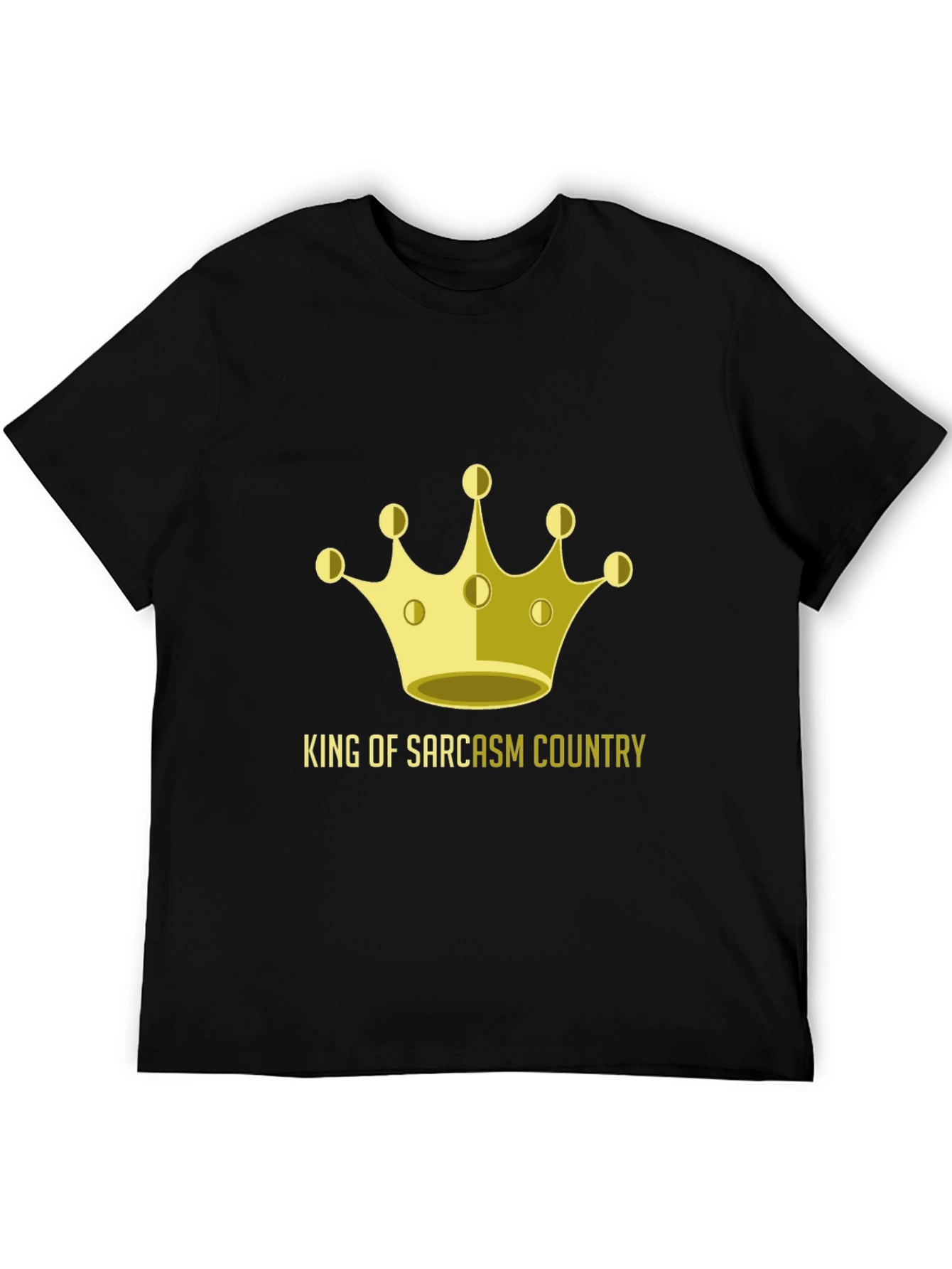 King of Sarcasm Country Graphic T-Shirt