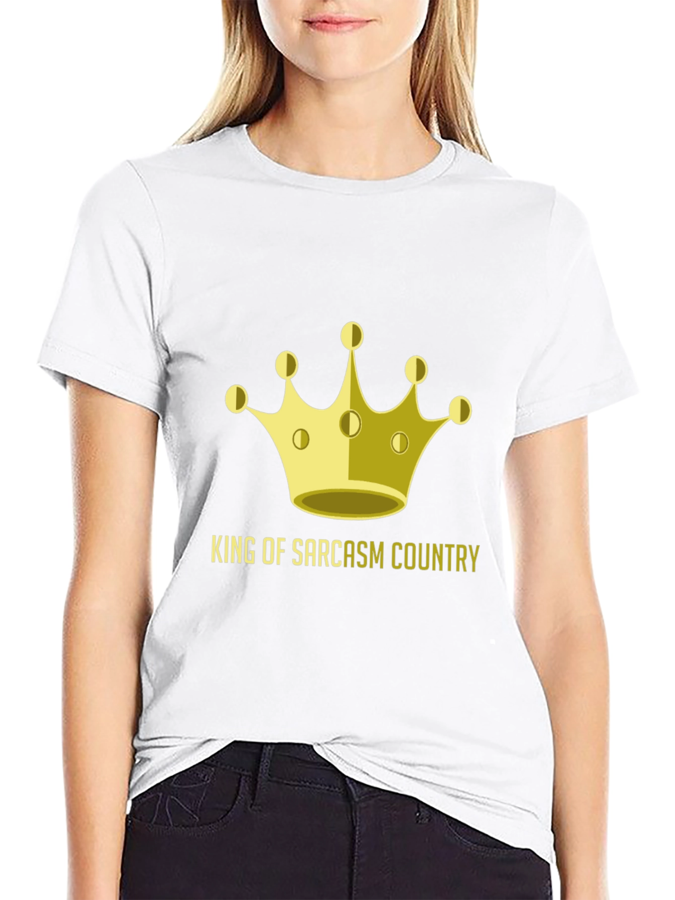 King of Sarcasm Country Graphic T-Shirt
