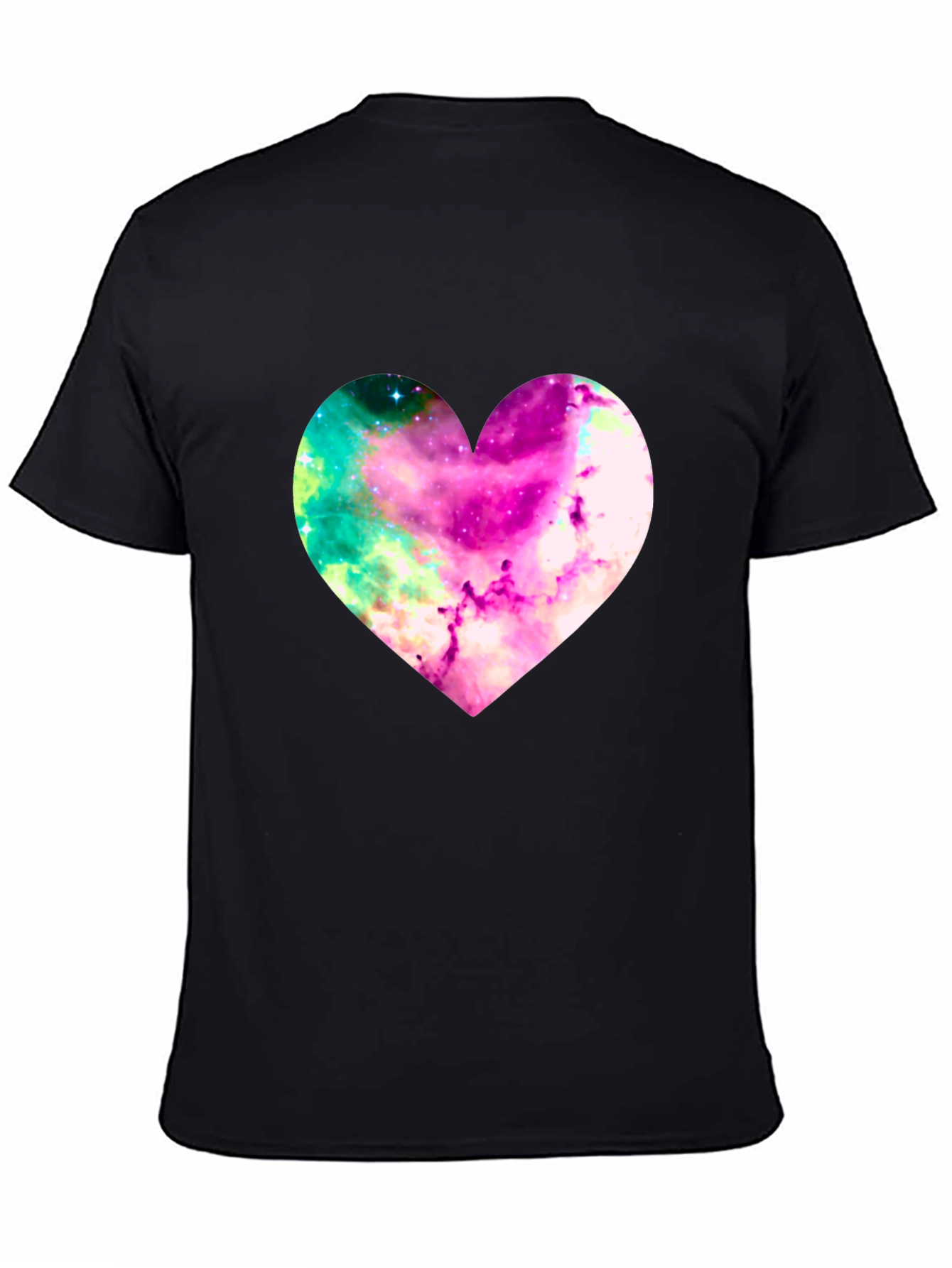 Galaxy Heart Graphic Tee - Stylish Mens T-Shirt