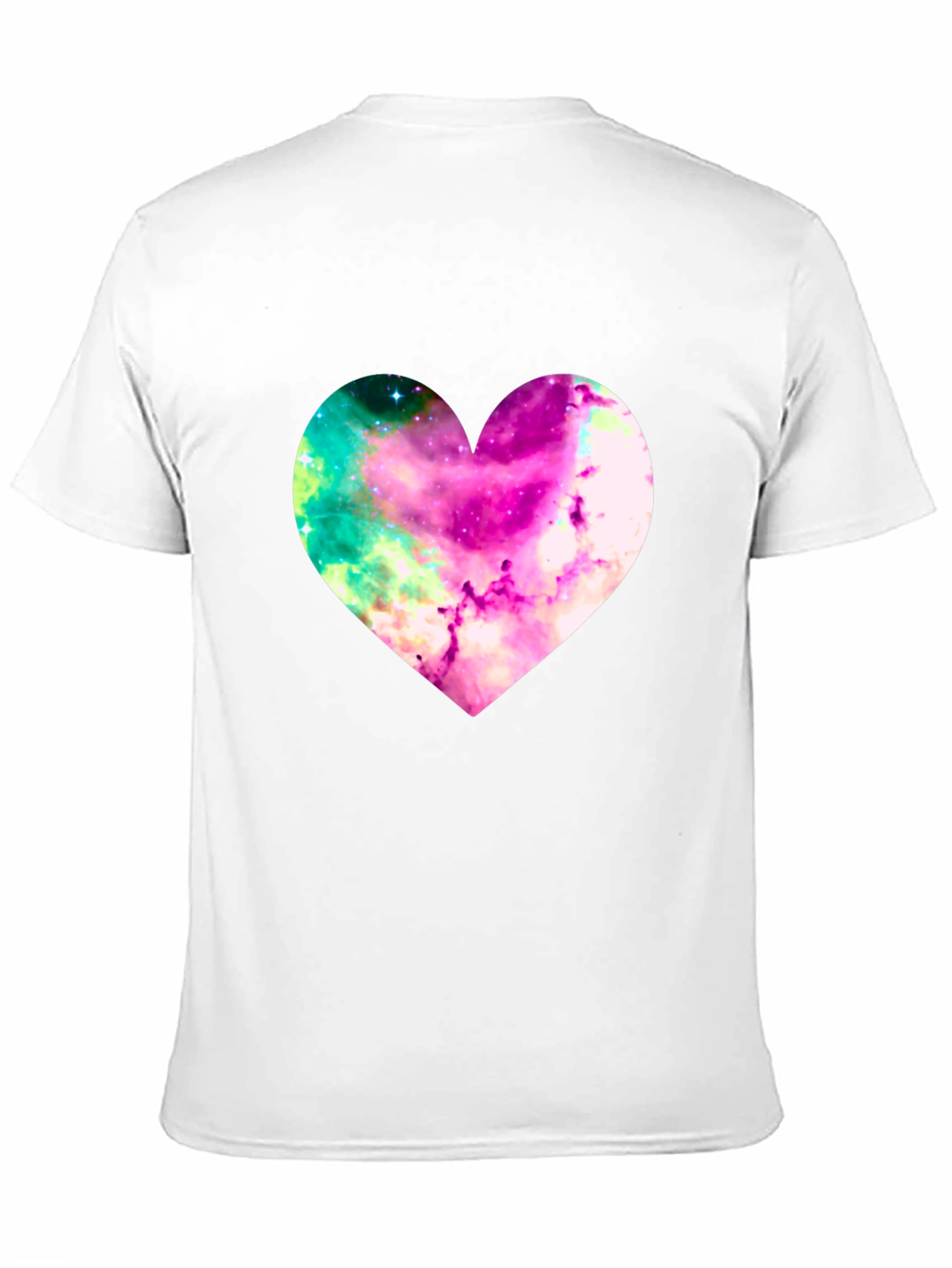 Galaxy Heart Graphic Tee - Stylish Mens T-Shirt