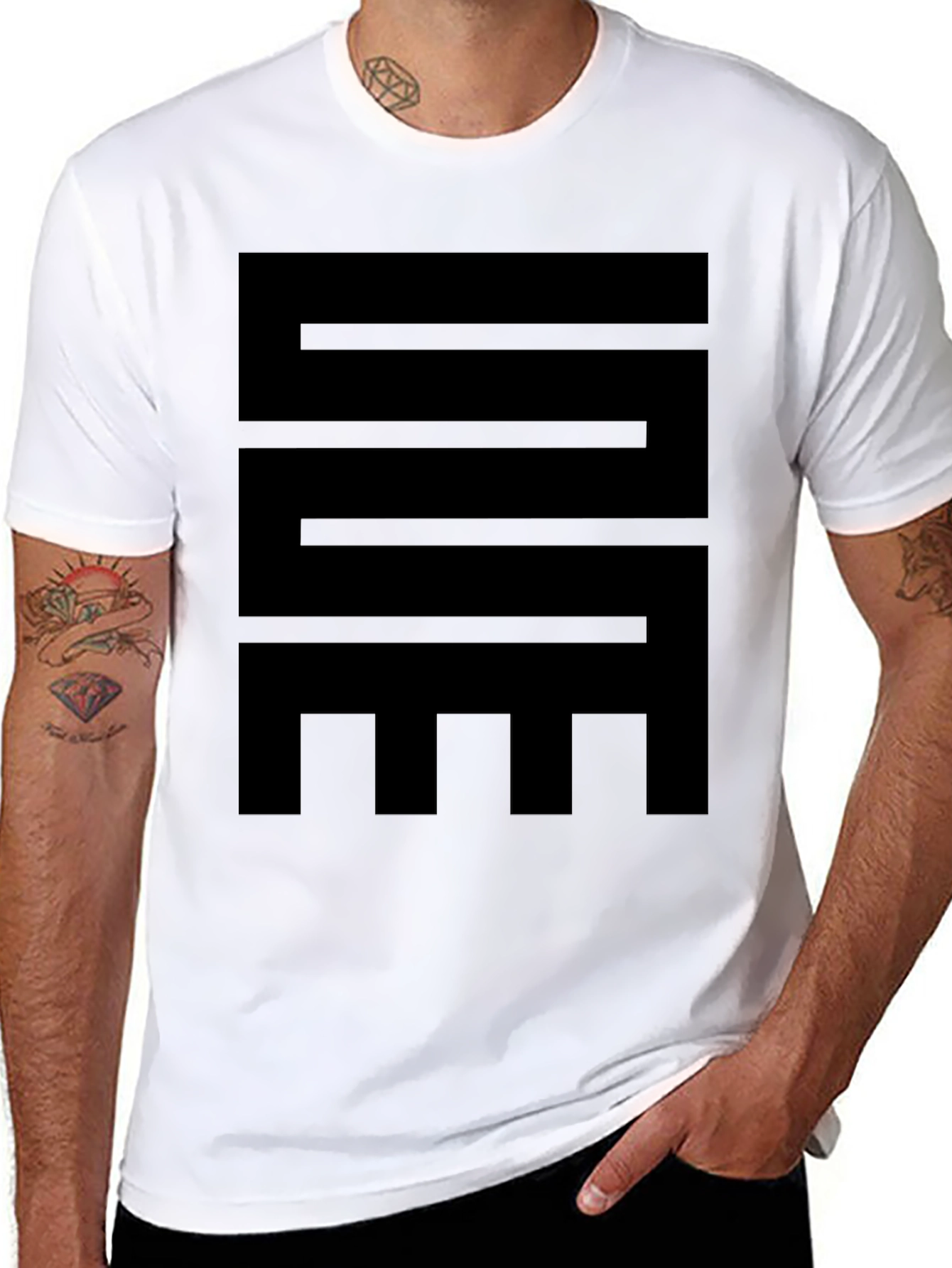 Adinkra Mmere Dane T-Shirt - Black