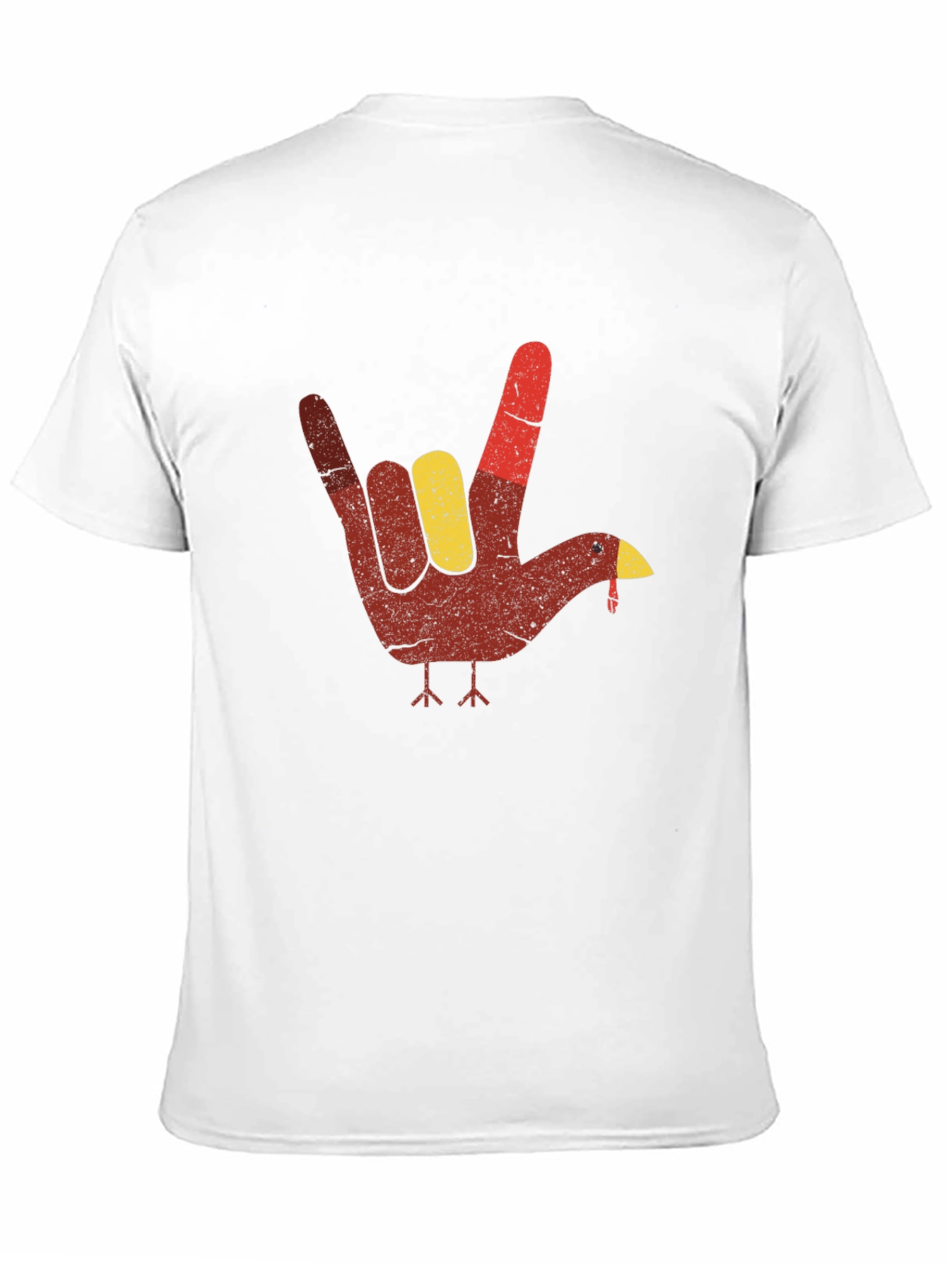 Turkey Hand Sign T-Shirt - Thanksgiving Tee