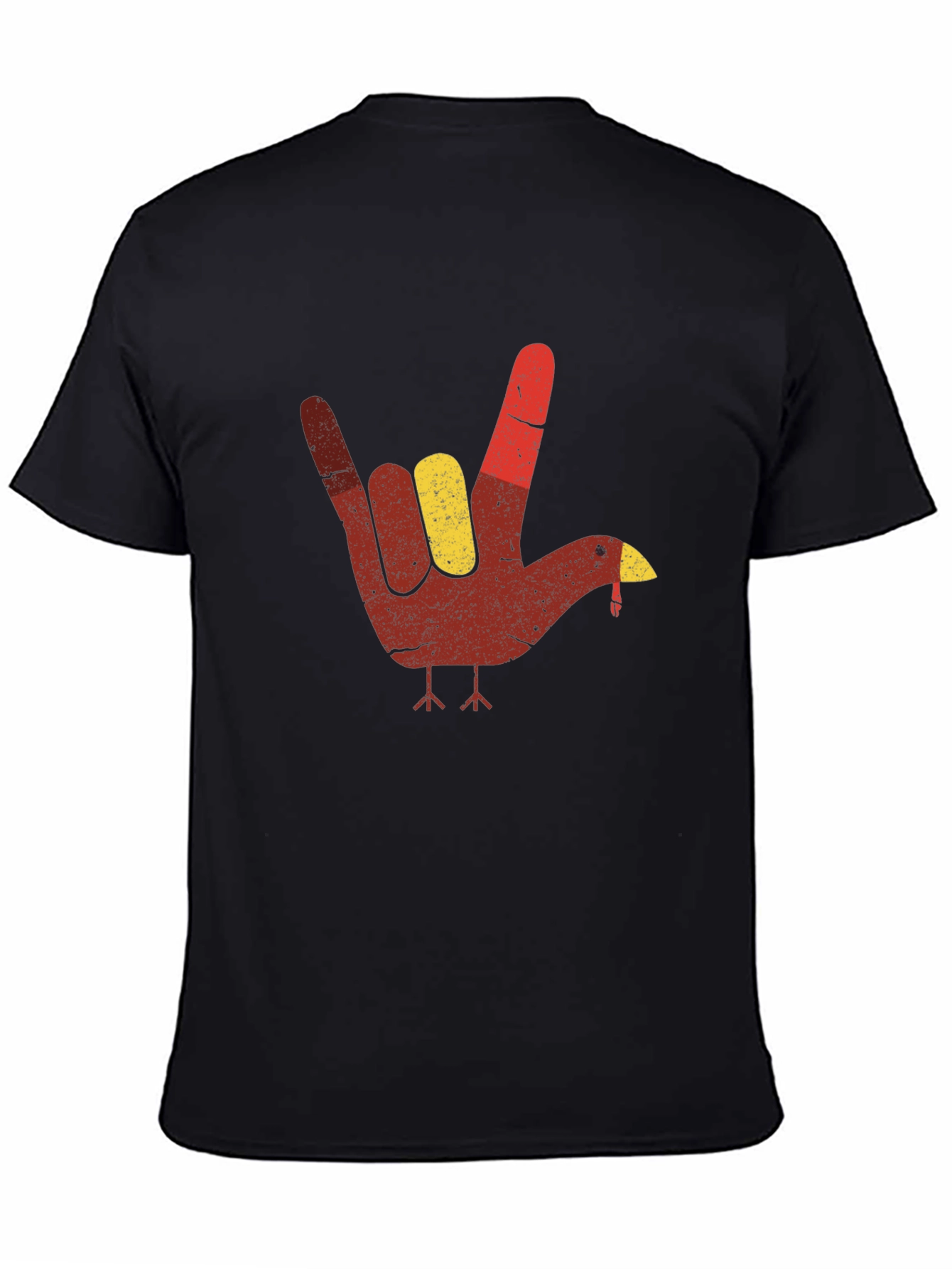 Turkey Hand Sign T-Shirt - Thanksgiving Tee