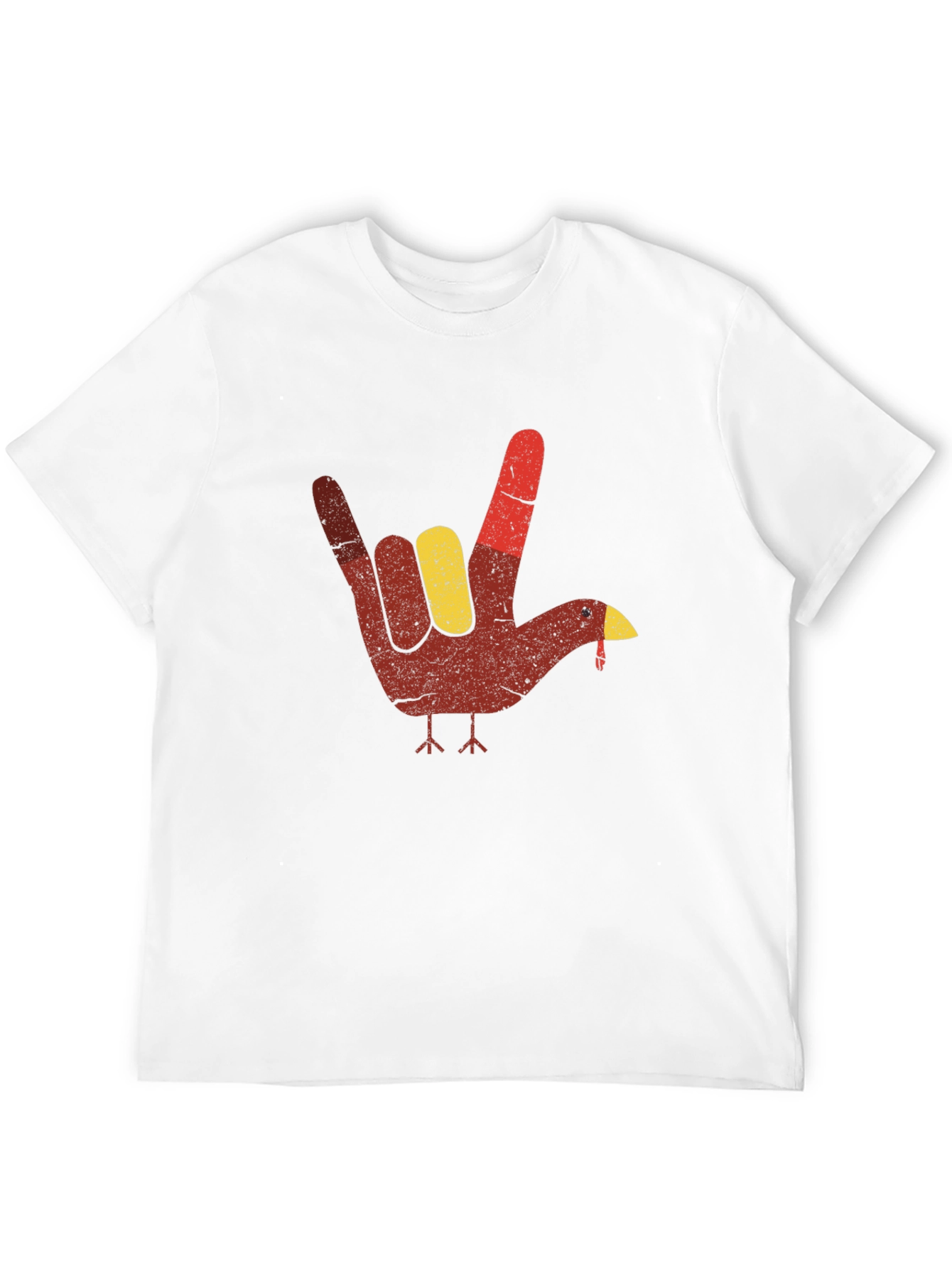 Turkey Hand Sign T-Shirt - Thanksgiving Tee