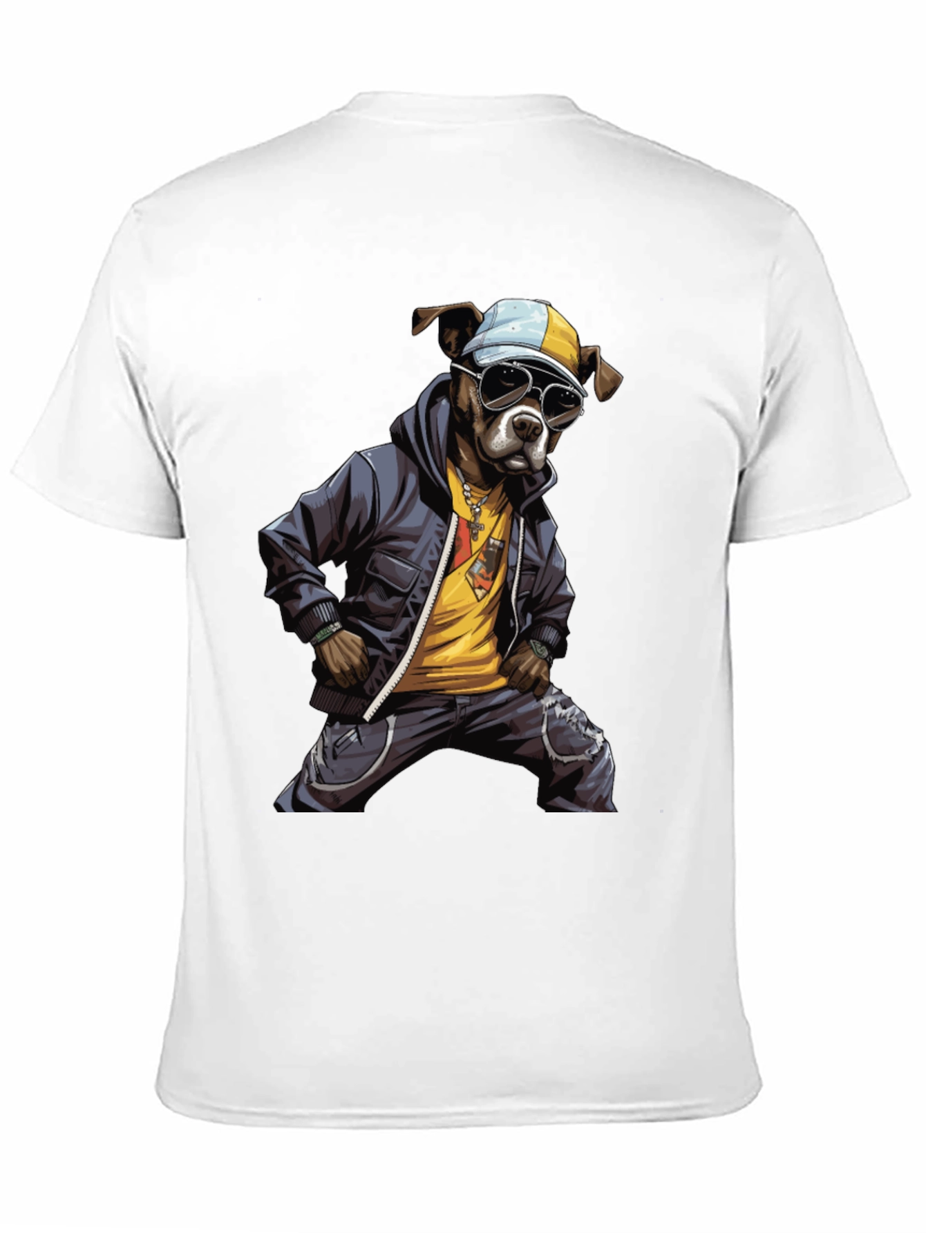 Cool Dog Graphic T-Shirt - Street Style Design