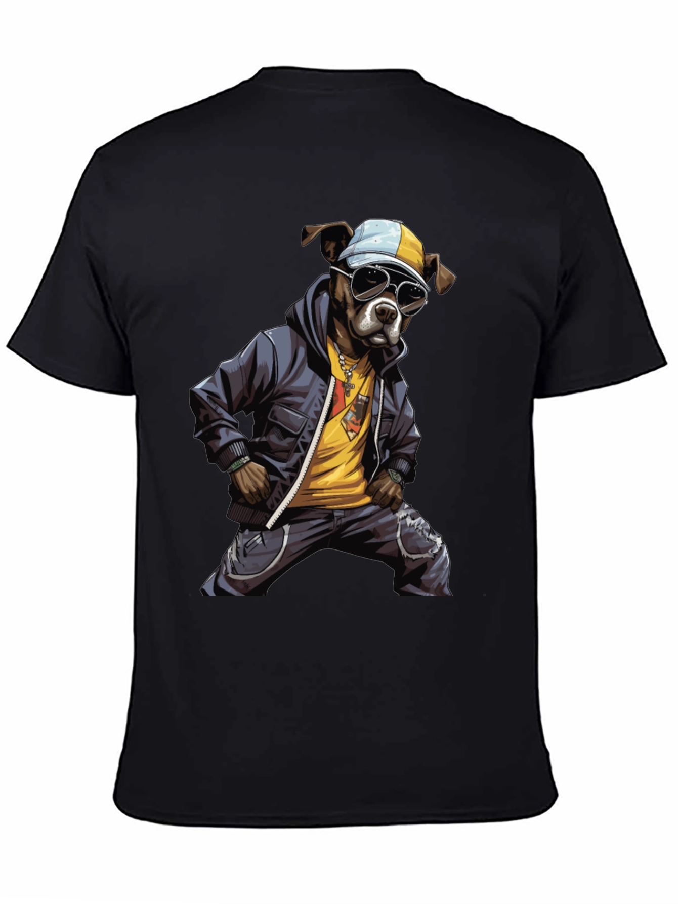 Cool Dog Graphic T-Shirt - Street Style Design